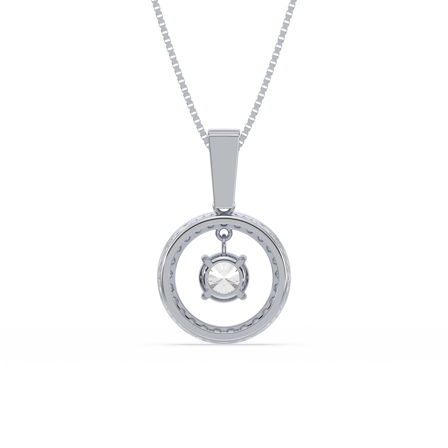 Round Brilliance Pavé Pendant