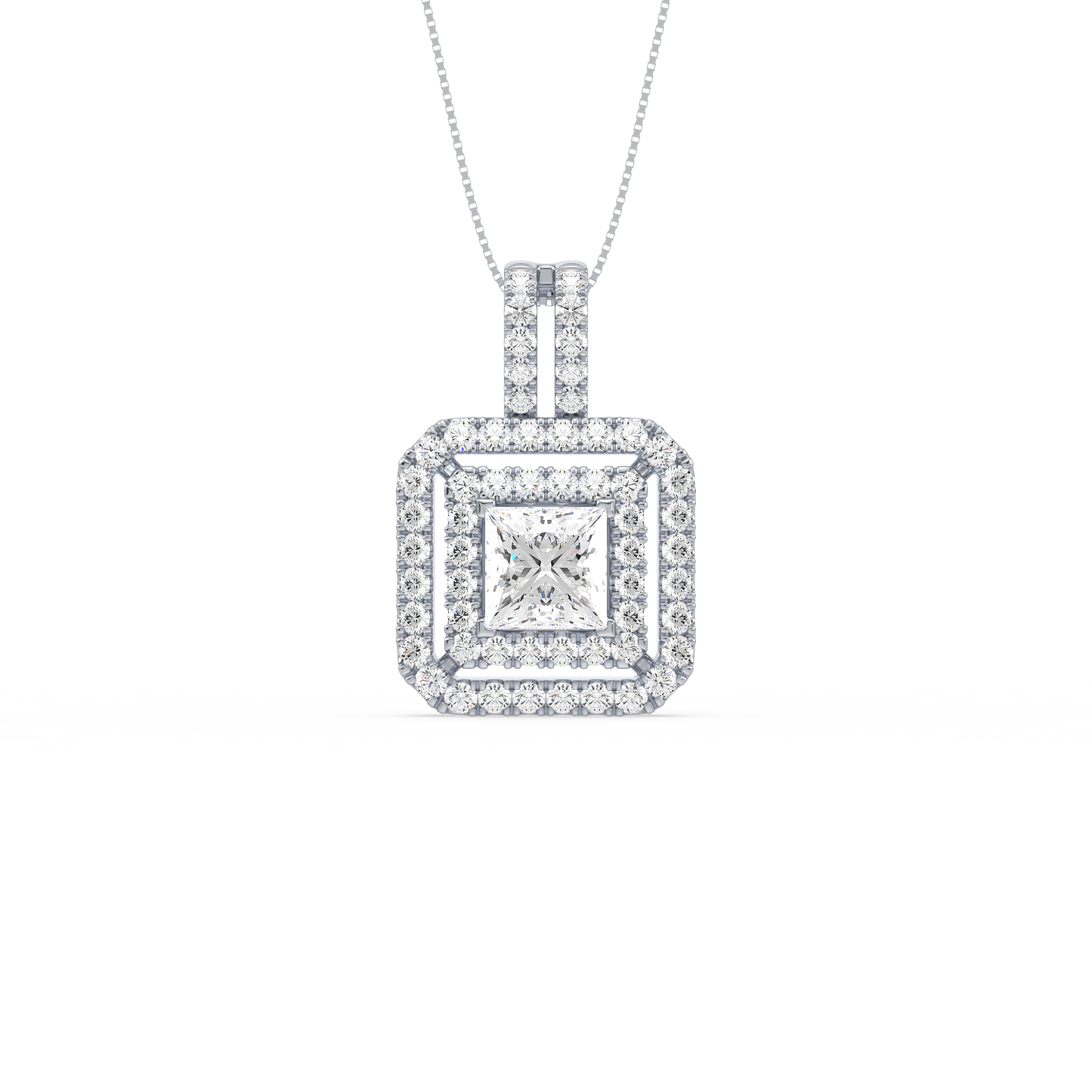 Princess Solitaire Pendant