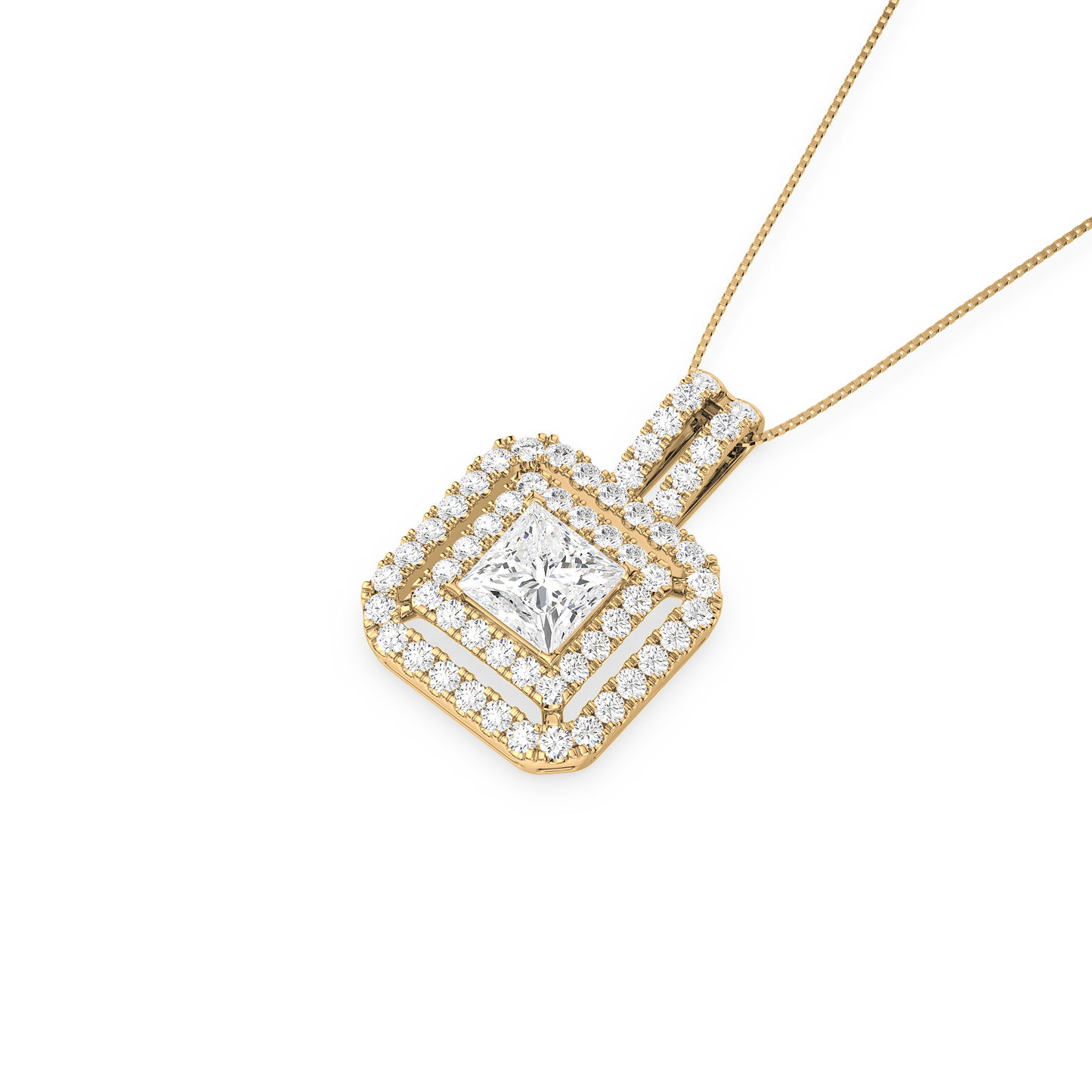 Princess Solitaire Pendant