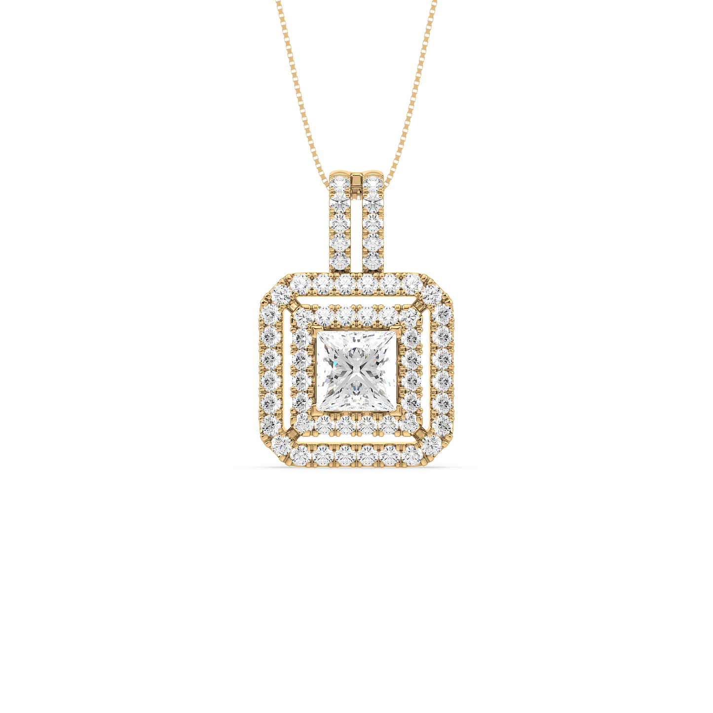 Princess Solitaire Pendant