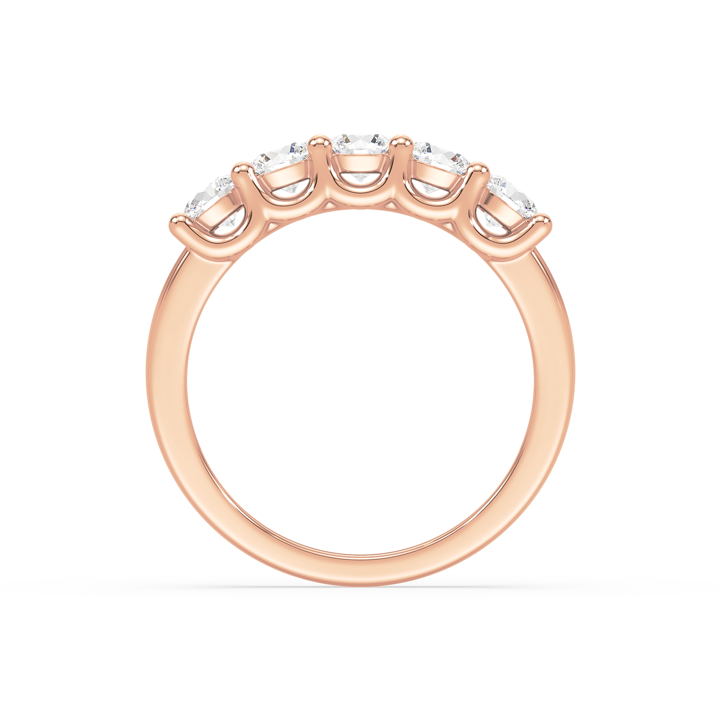 Classic Half Eternity Solitaire Ring