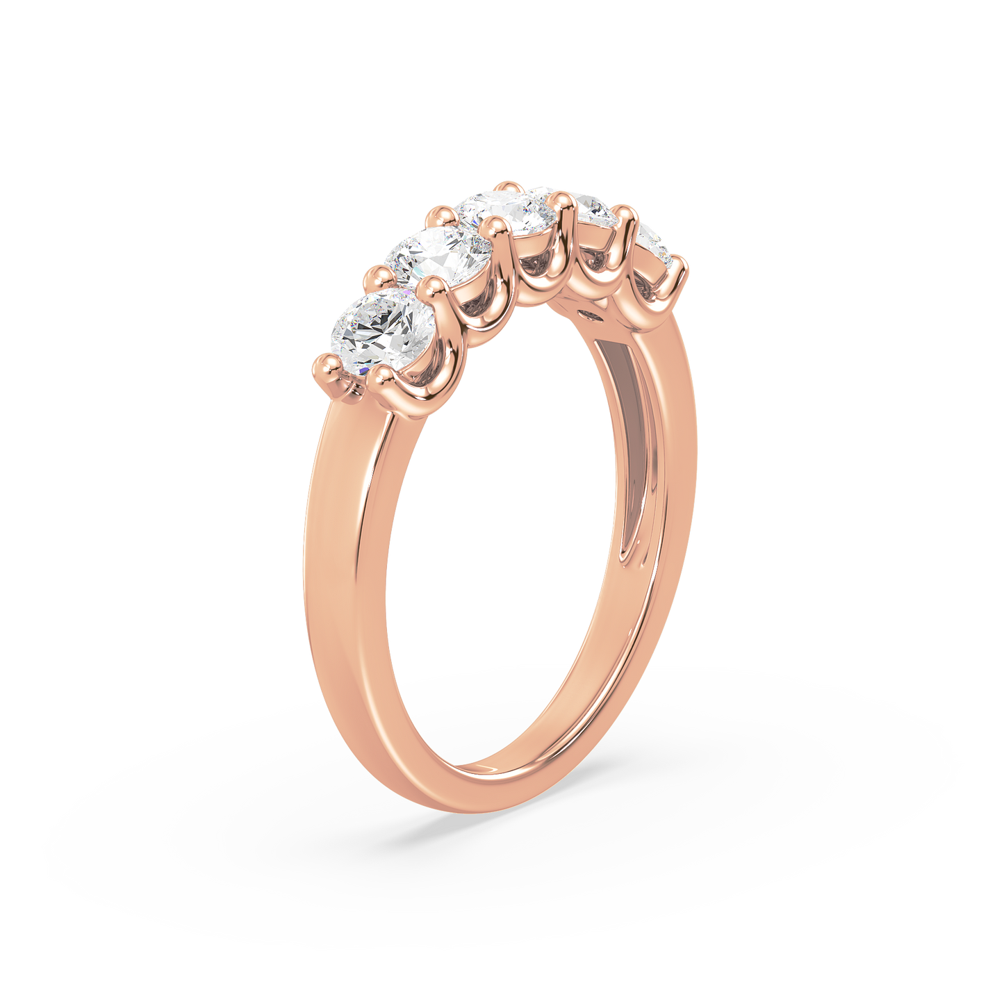 Classic Half Eternity Solitaire Ring