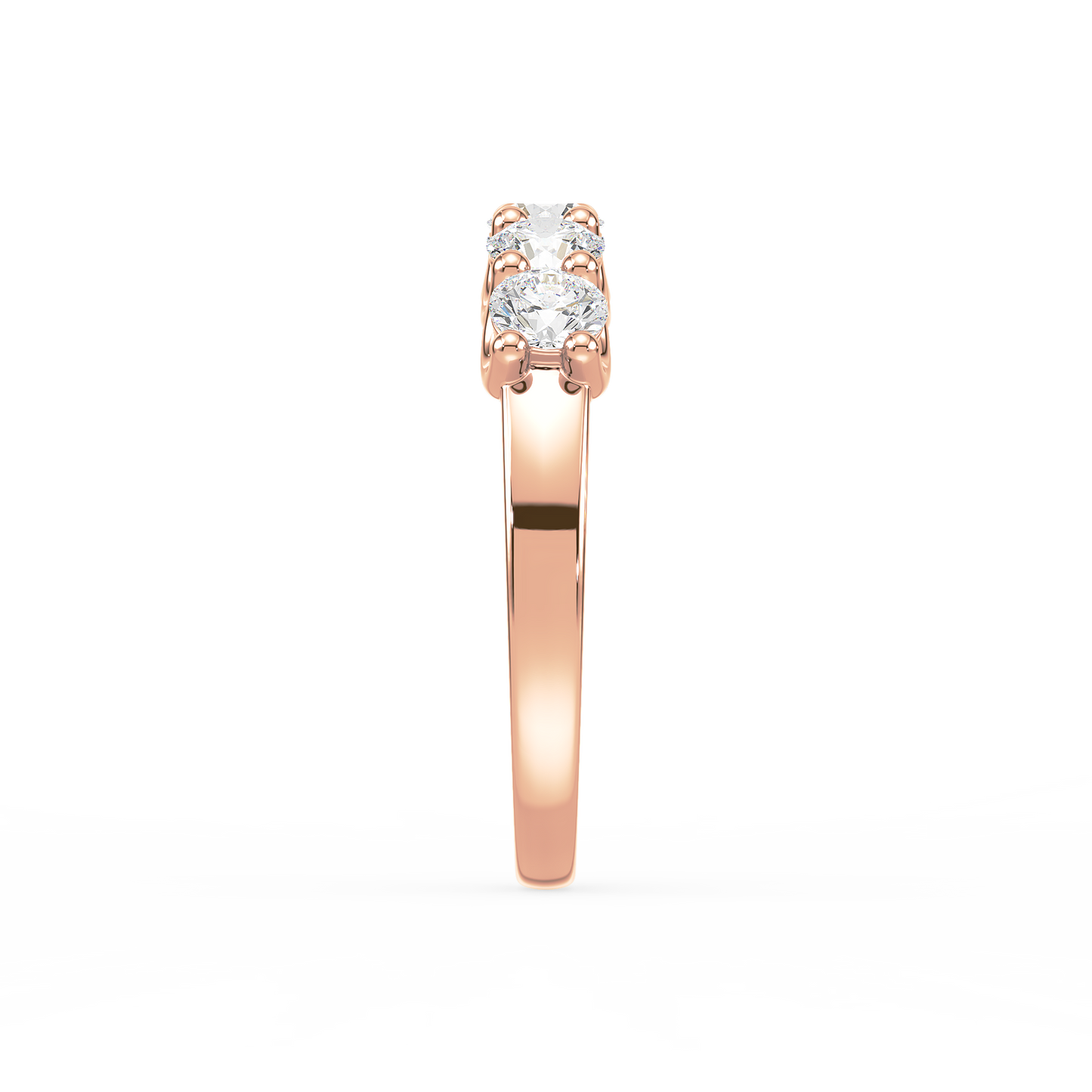 Classic Half Eternity Solitaire Ring