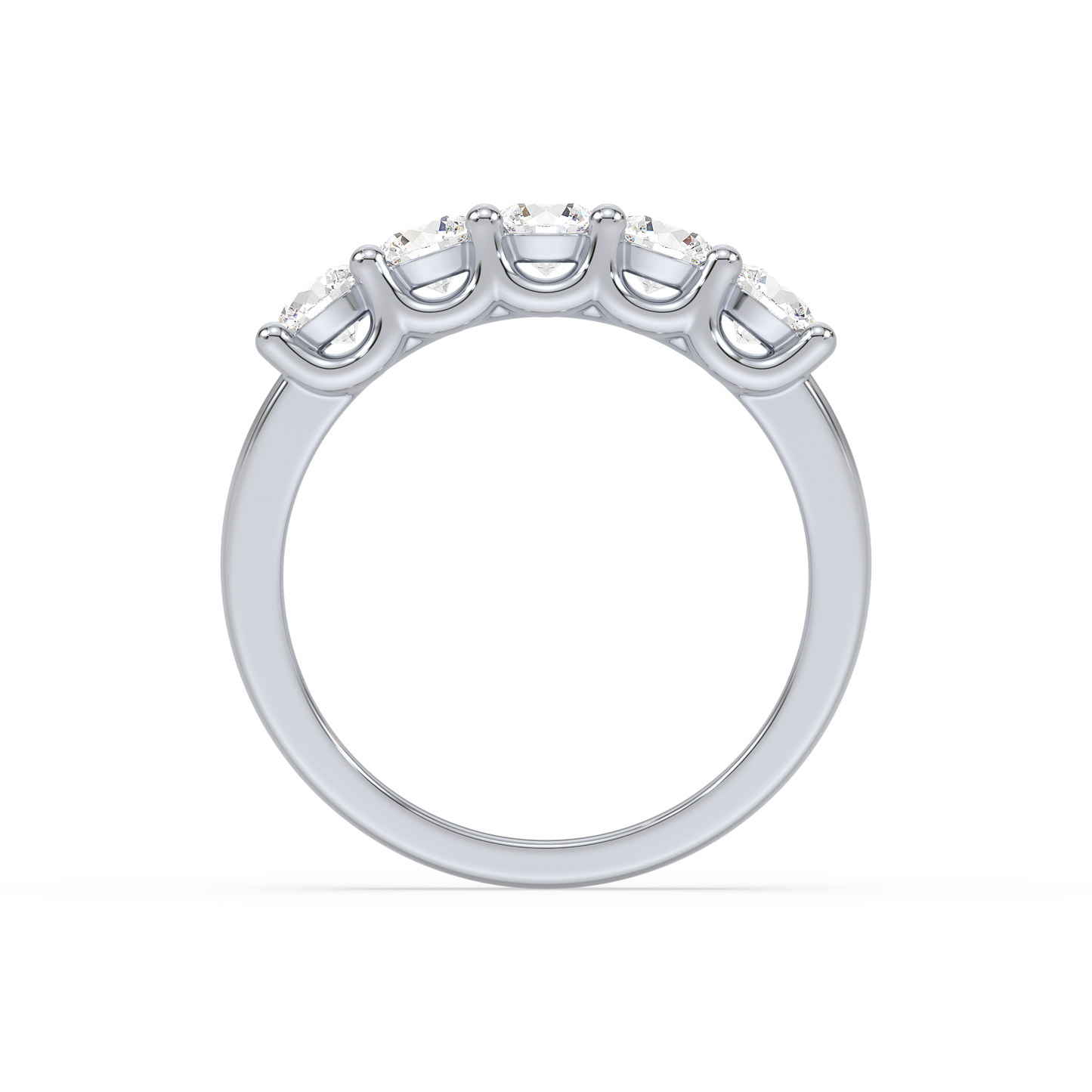 Classic Half Eternity Solitaire Ring