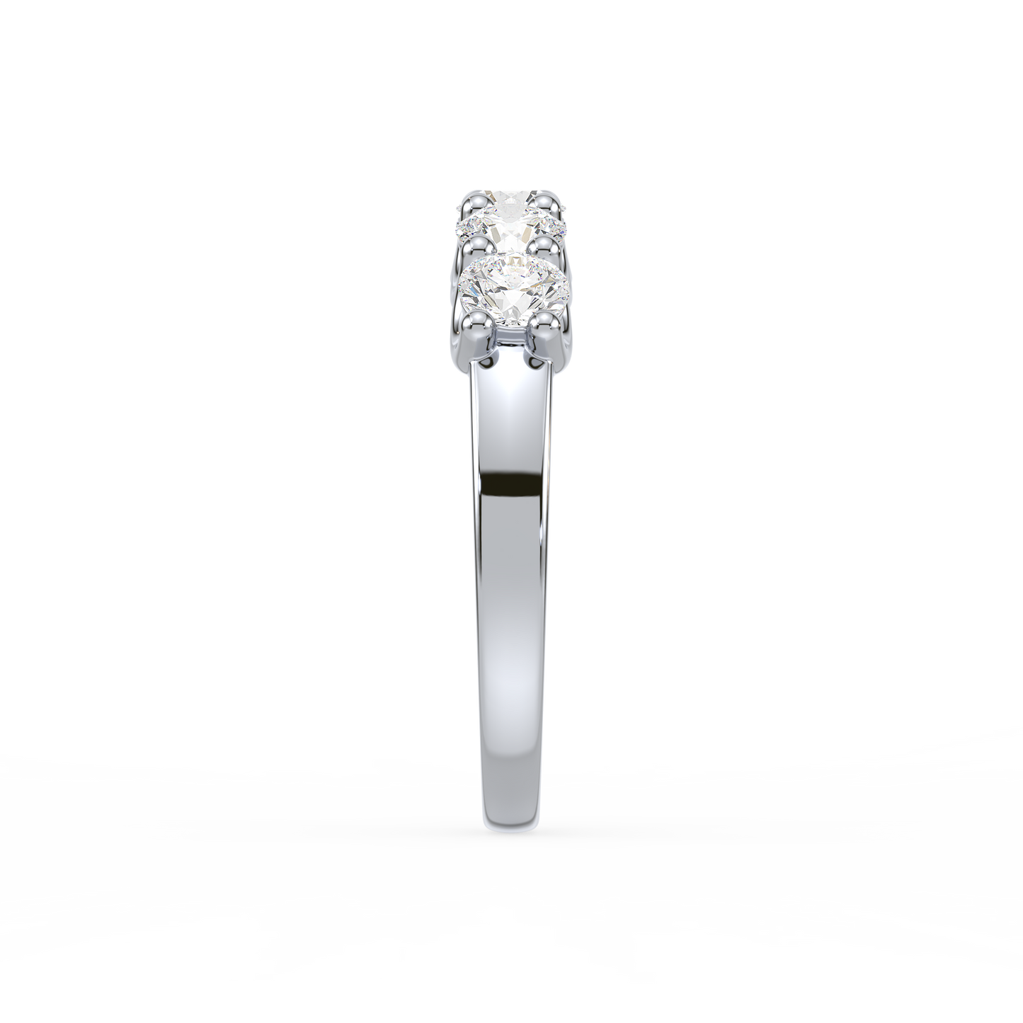 Classic Half Eternity Solitaire Ring