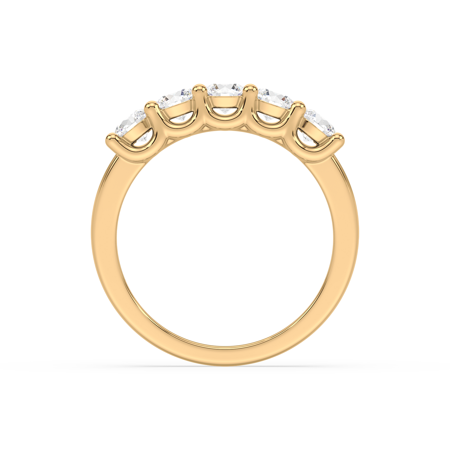 Classic Half Eternity Solitaire Ring