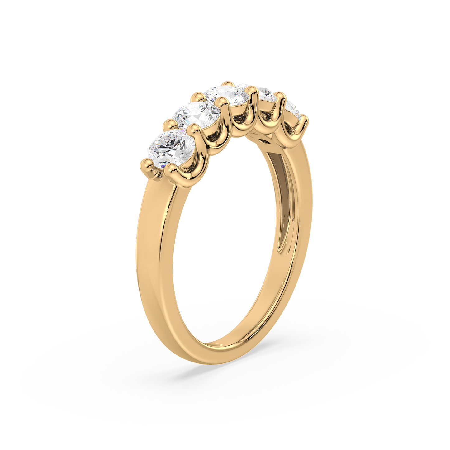 Classic Half Eternity Solitaire Ring