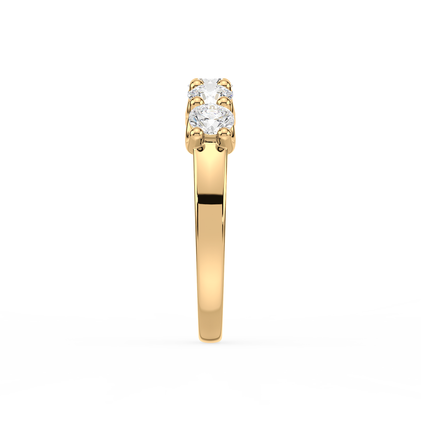Classic Half Eternity Solitaire Ring