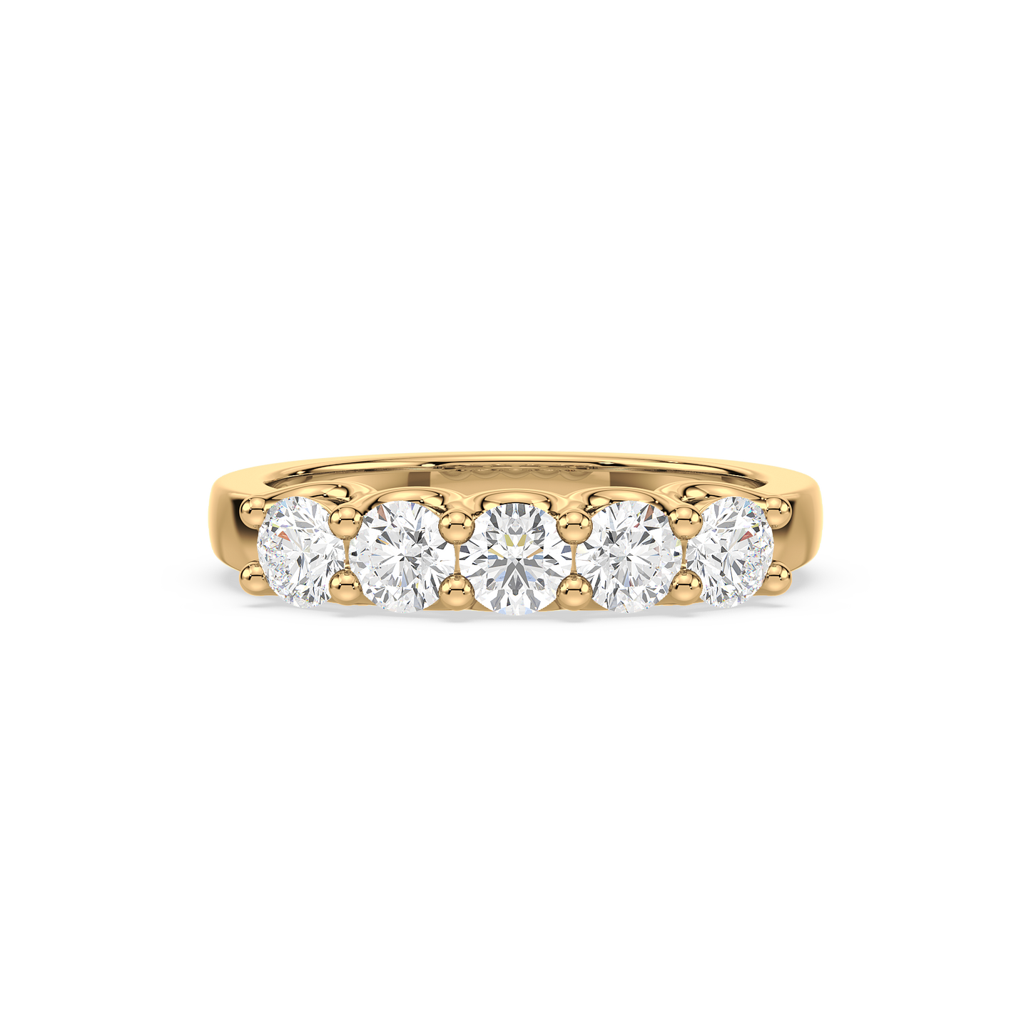 Classic Half Eternity Solitaire Ring