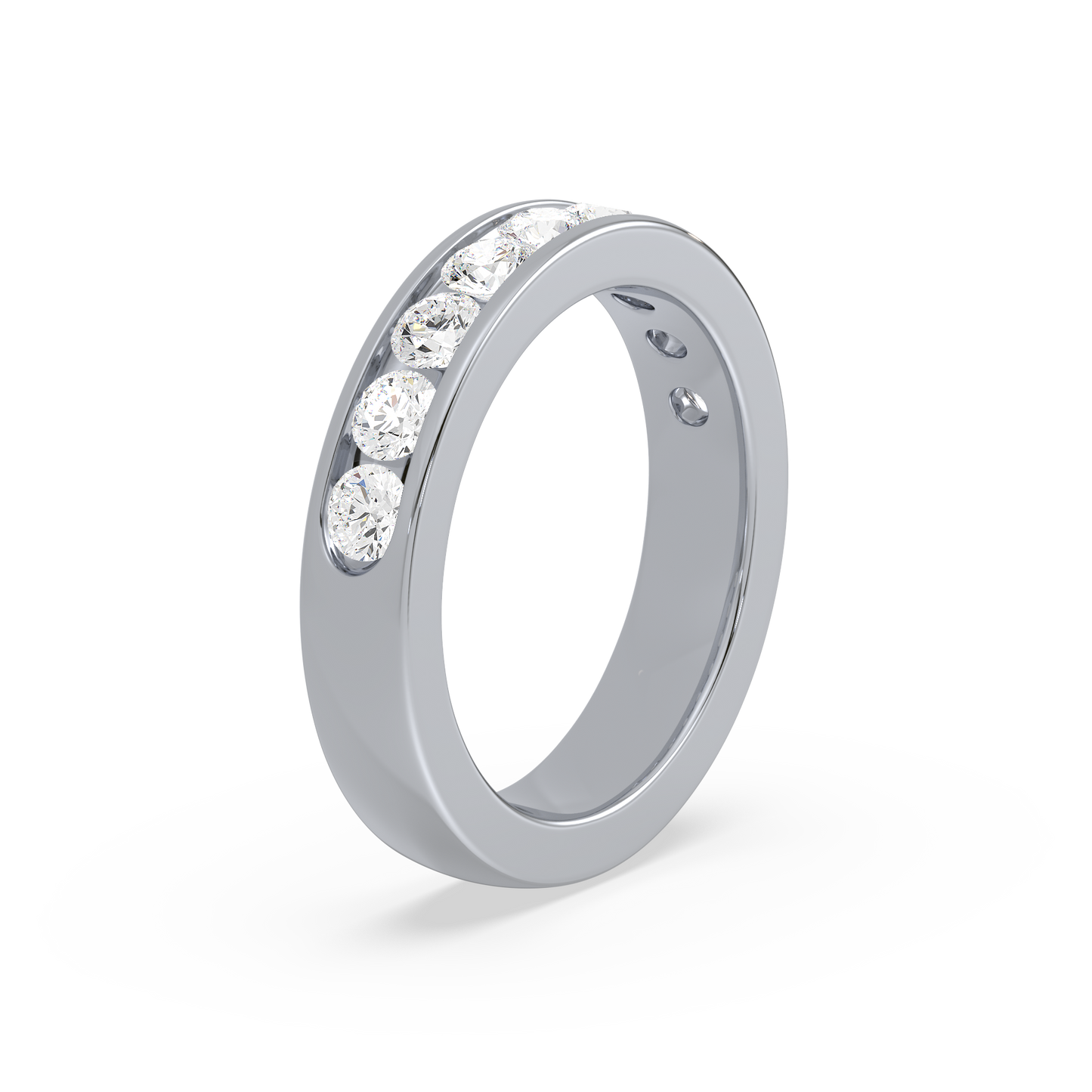 Classic Channel Set 9 Stone Ring