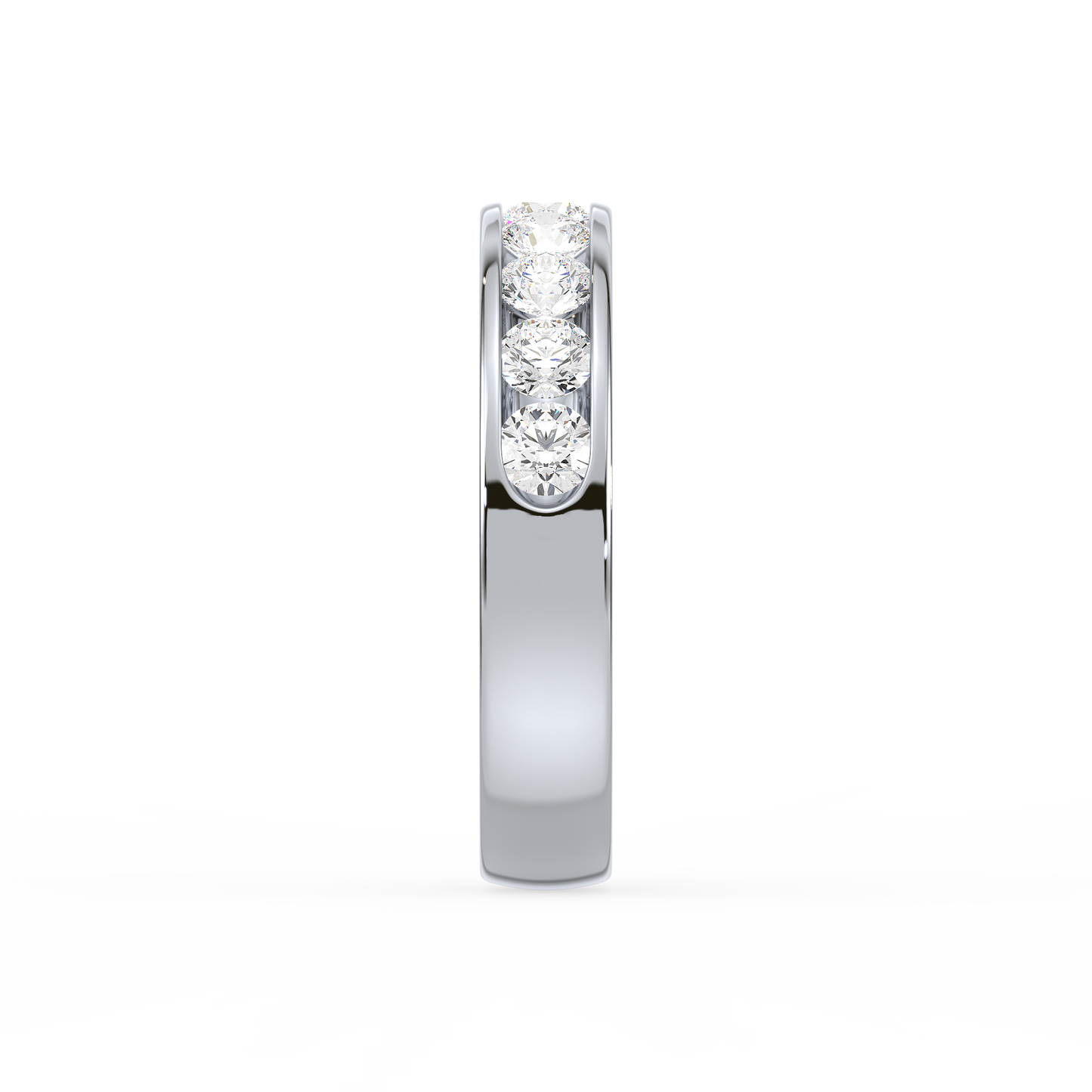 Classic Channel Set 9 Stone Ring