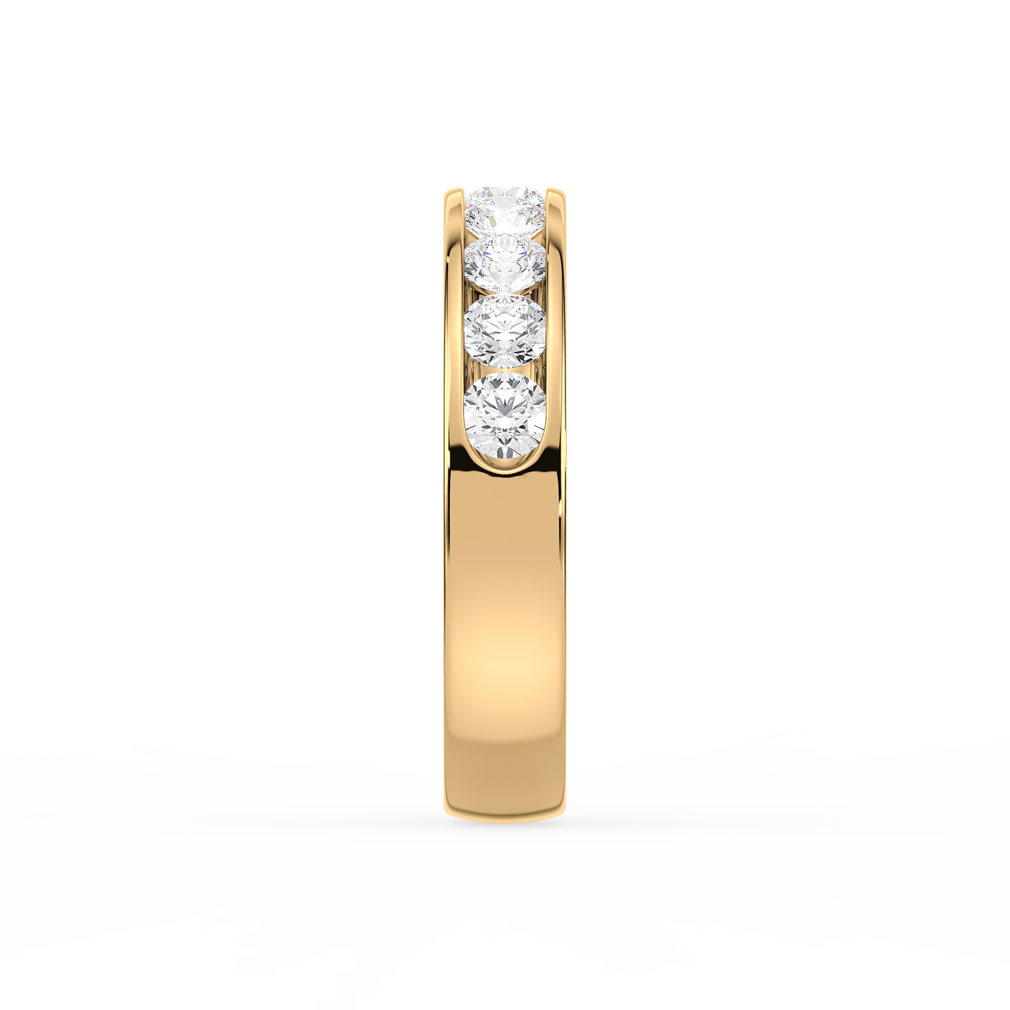 Classic Channel Set 9 Stone Ring