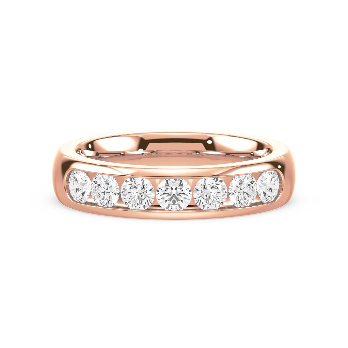 Classic Channel Set 7 Stone Ring