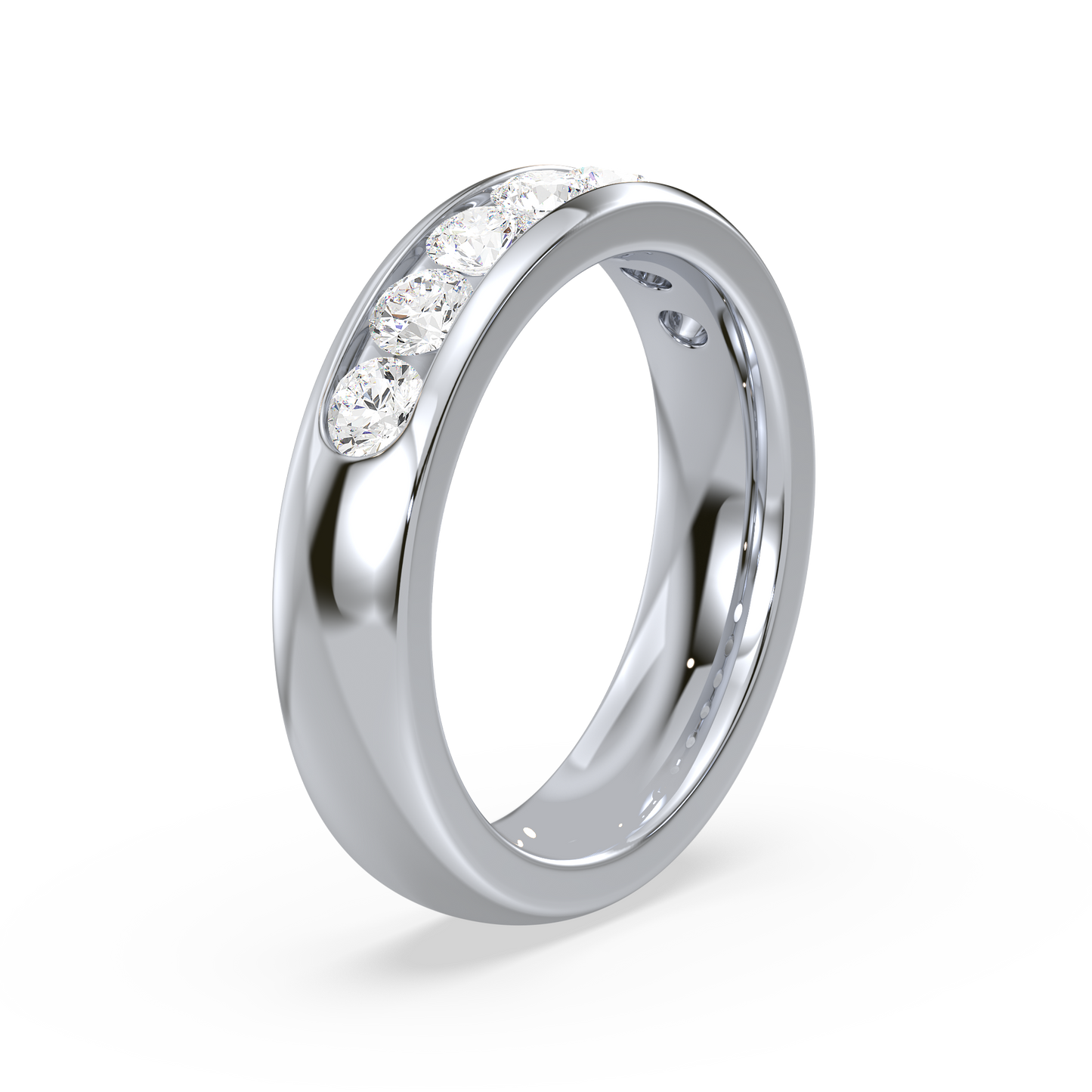 Classic Channel Set 7 Stone Ring