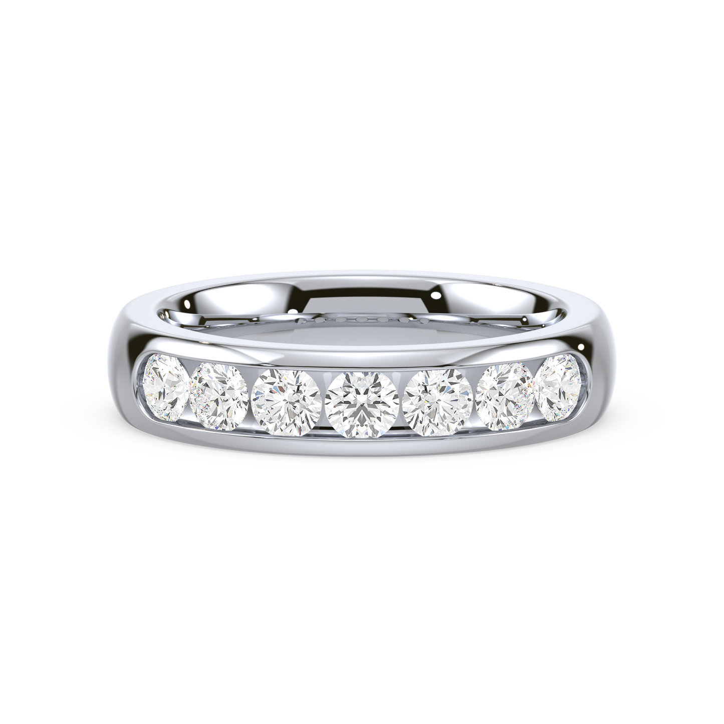 Classic Channel Set 7 Stone Ring