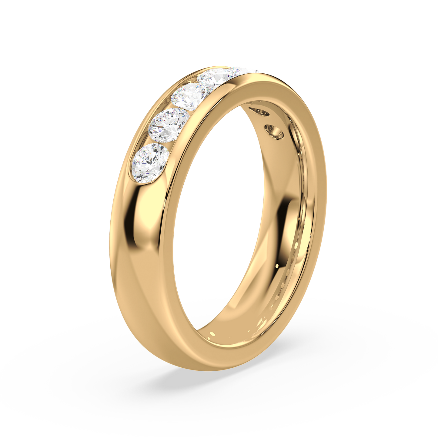 Classic Channel Set 7 Stone Ring