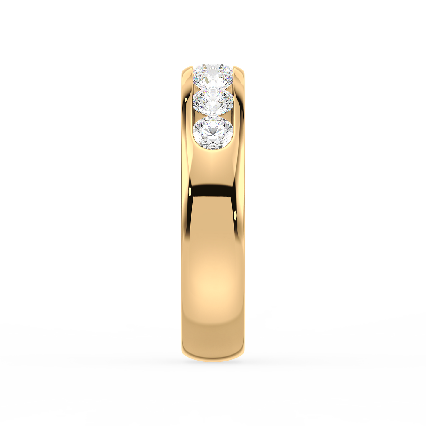 Classic Channel Set 7 Stone Ring