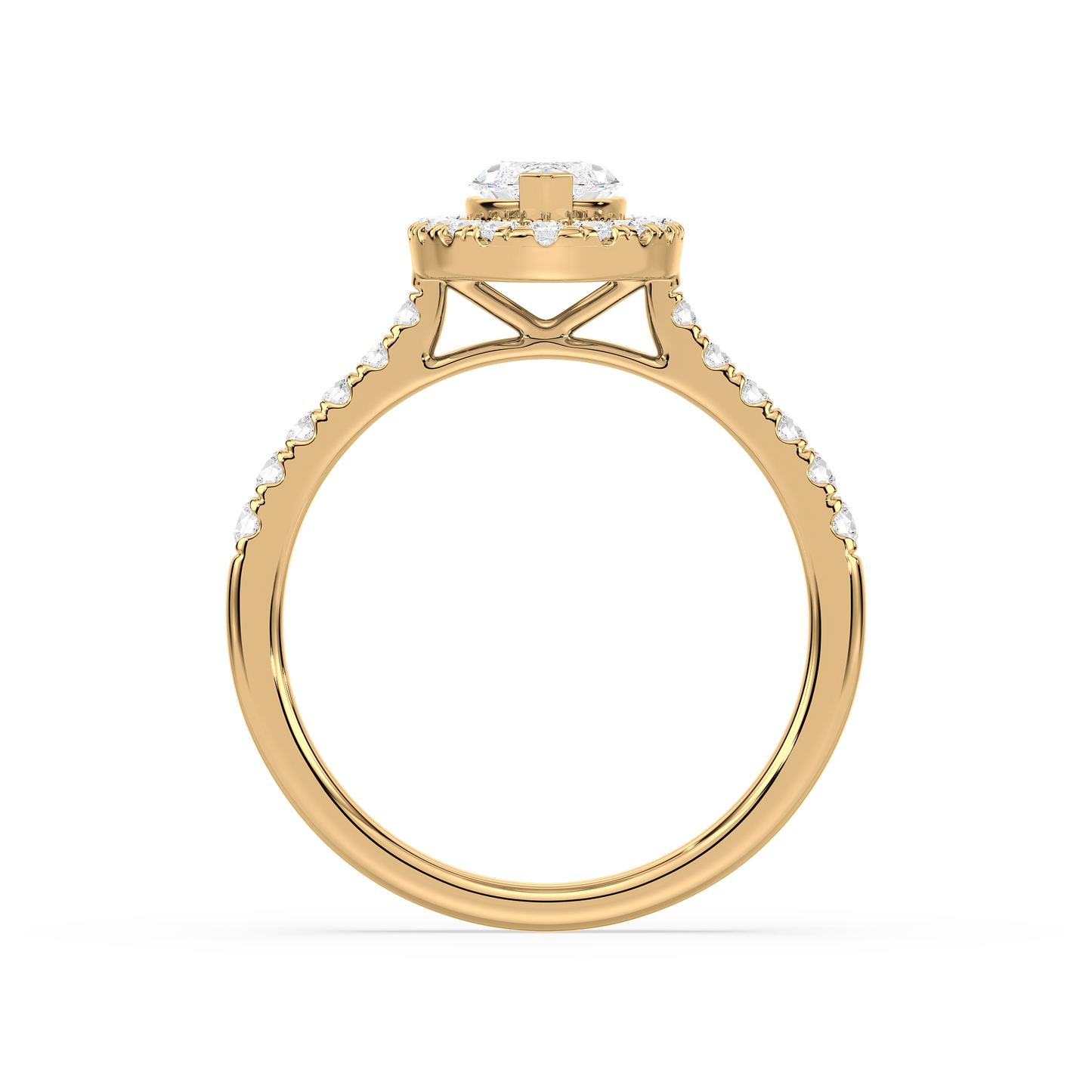 Accented Marquise Solitaire Ring