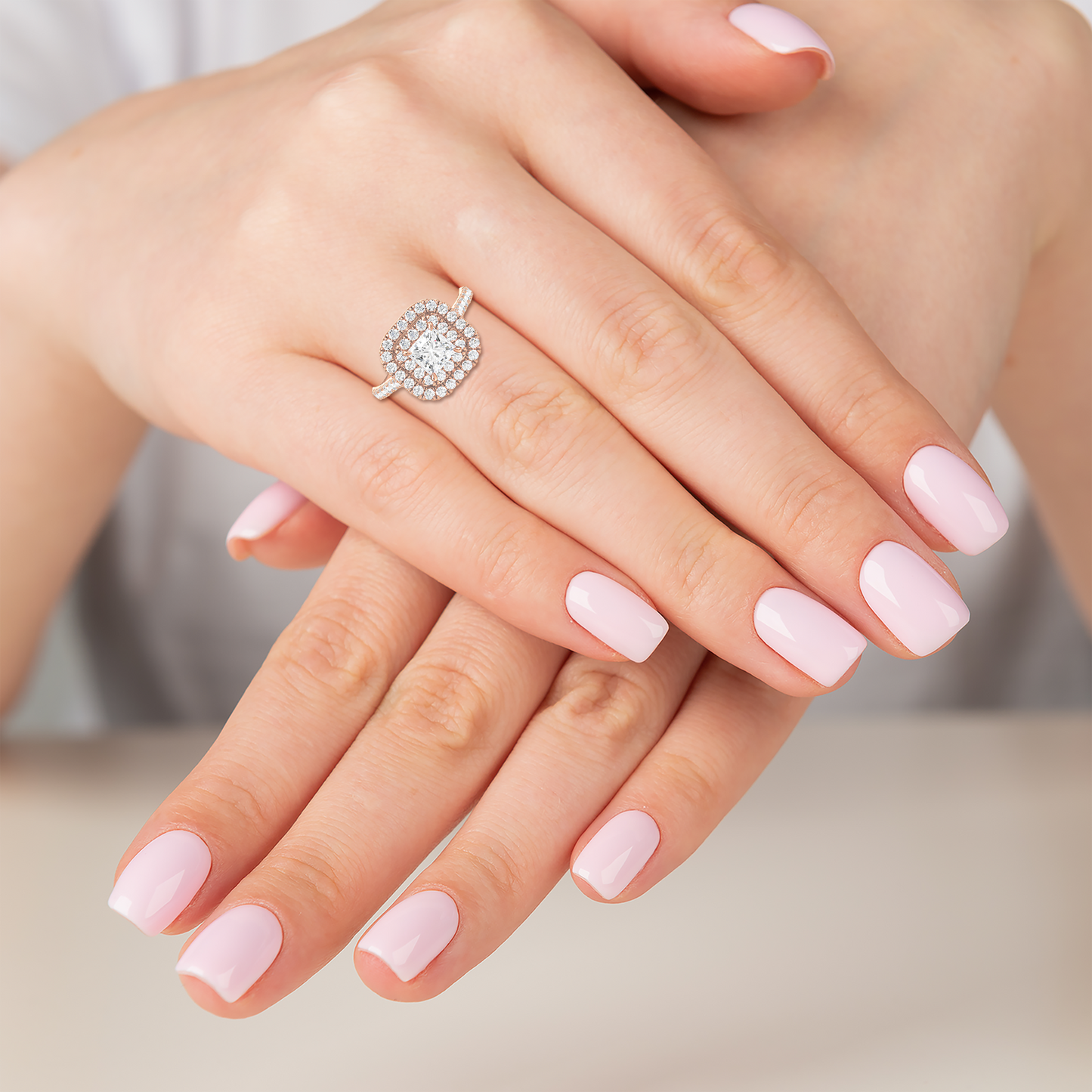 Princess Solitaire Engagement Ring