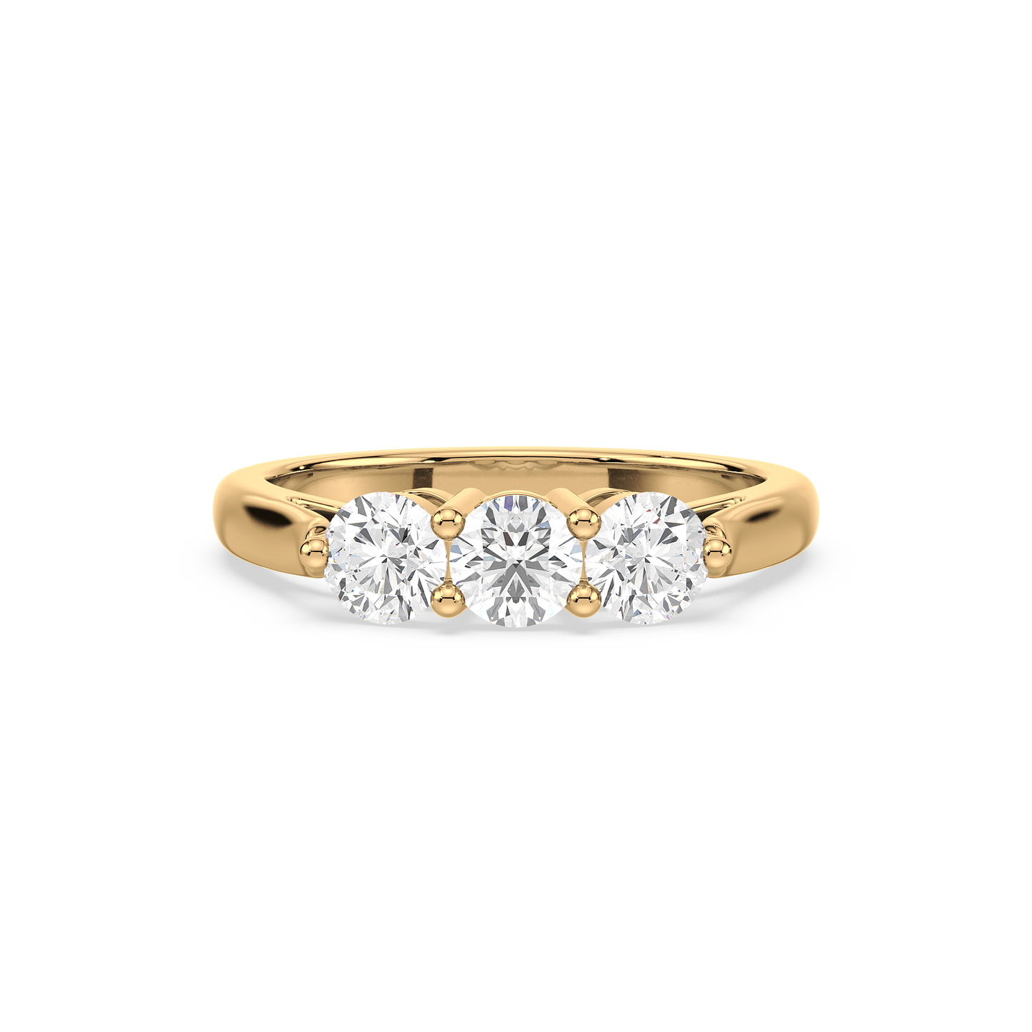 Trilogy Solitaire Ring