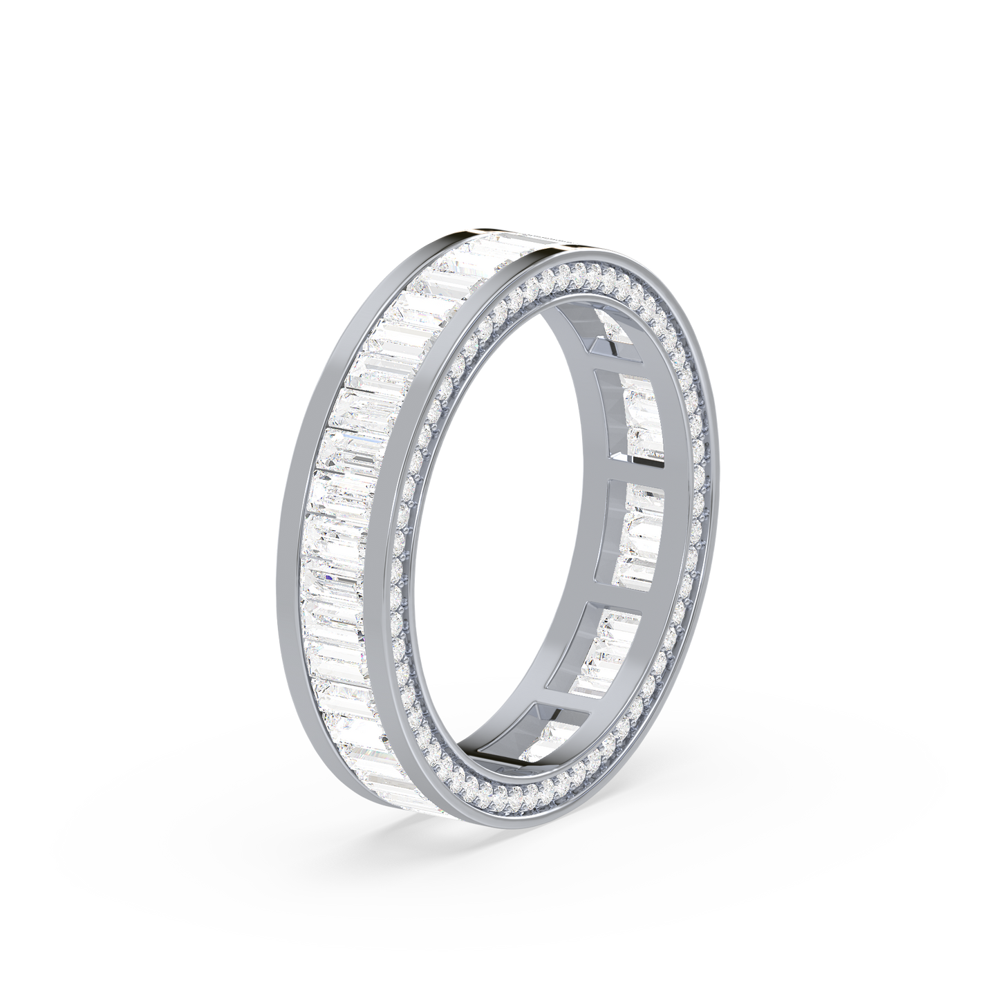 Baguette Pavé Eternity Band