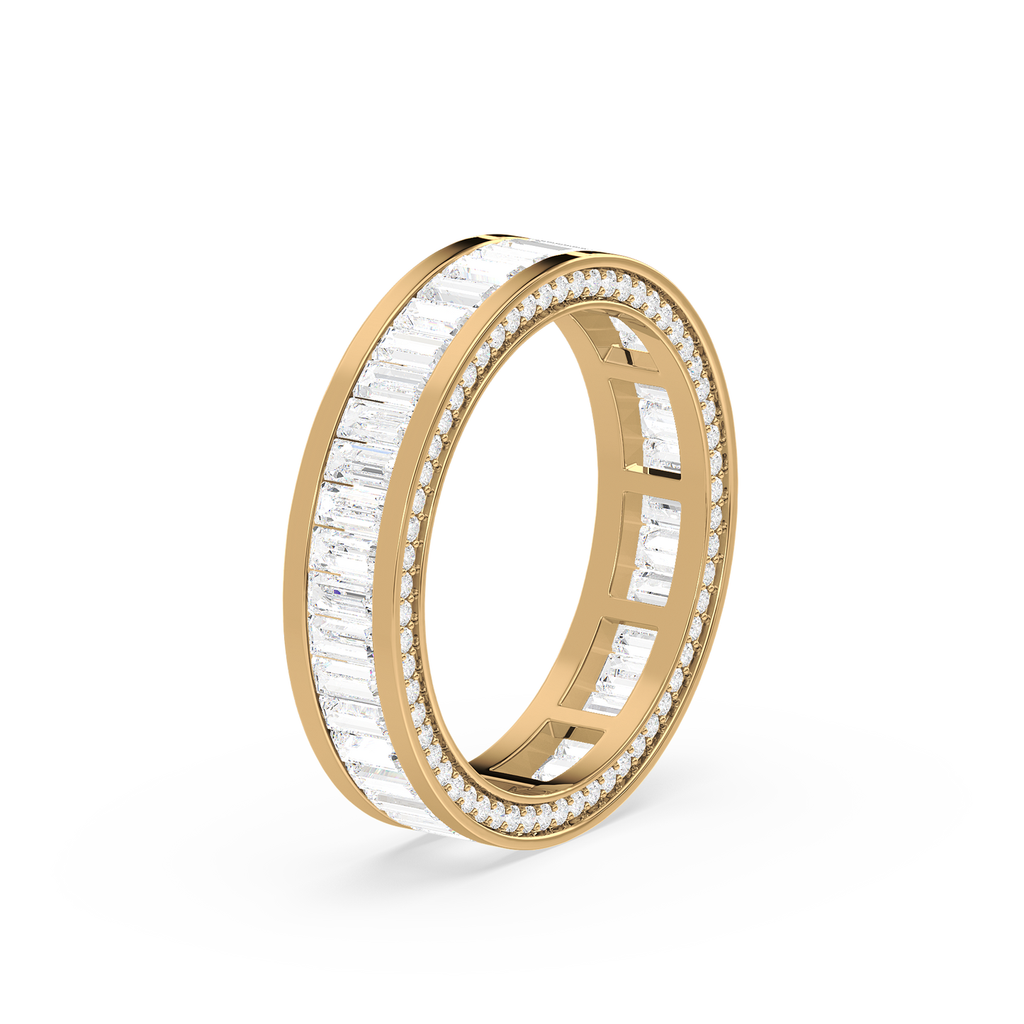 Baguette Pavé Eternity Band