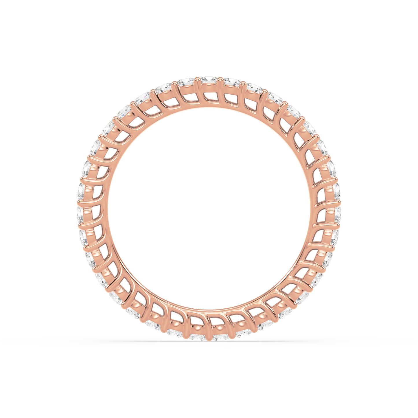 Classic Round Bar Set Eternity Ring
