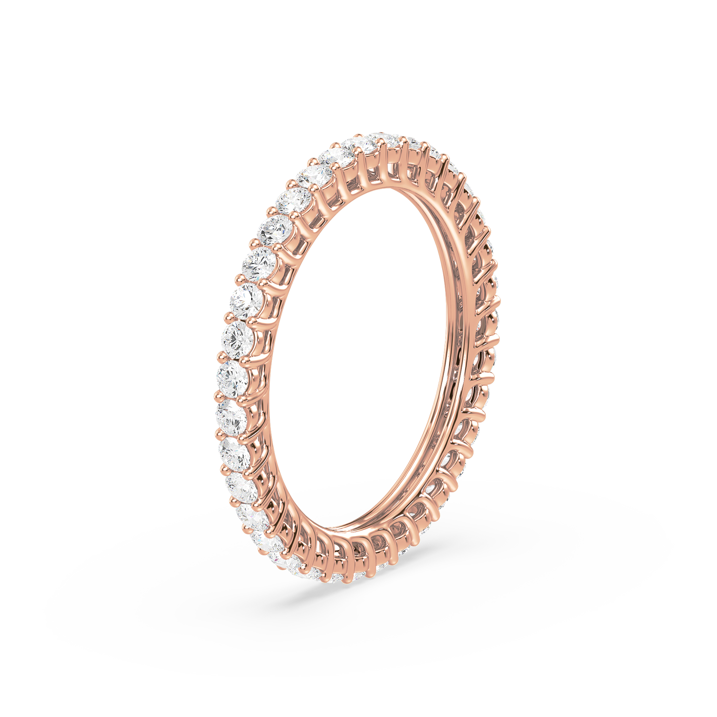 Classic Round Bar Set Eternity Ring