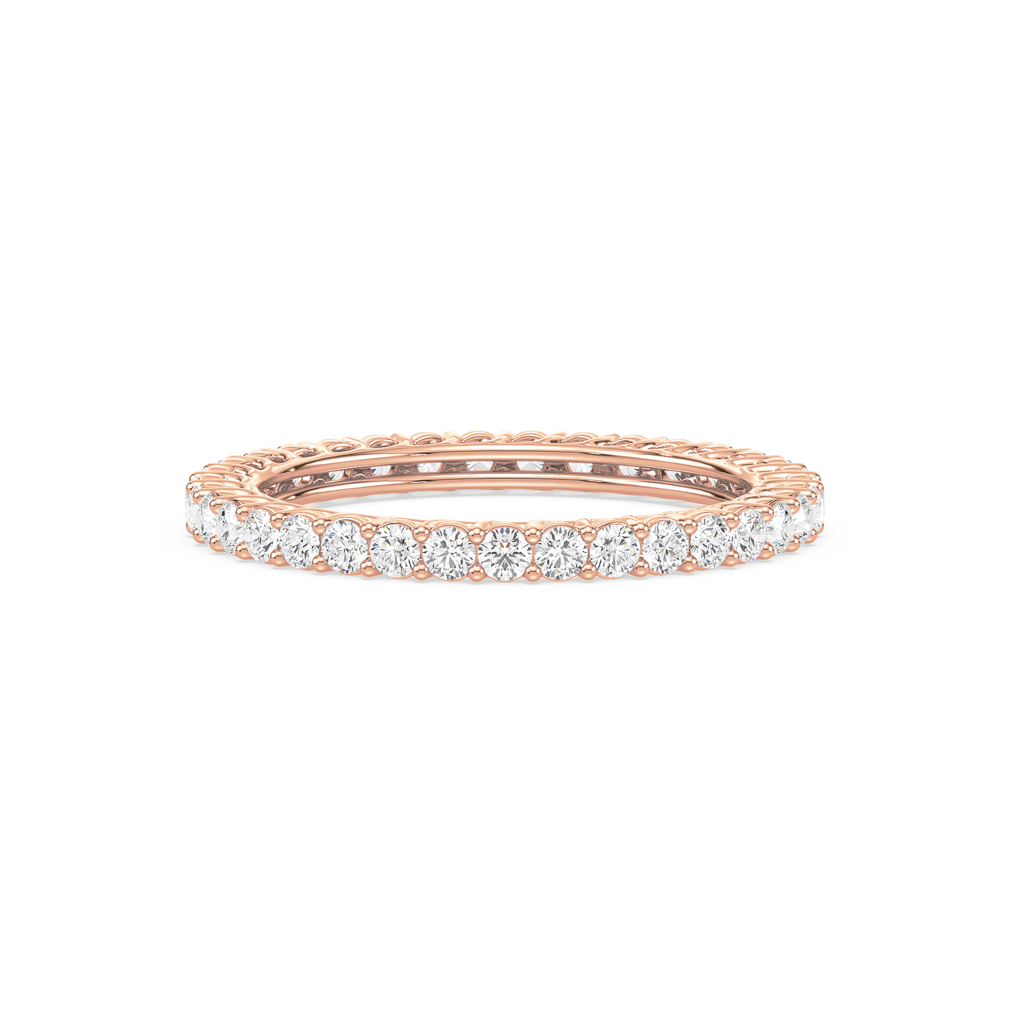 Classic Round Bar Set Eternity Ring