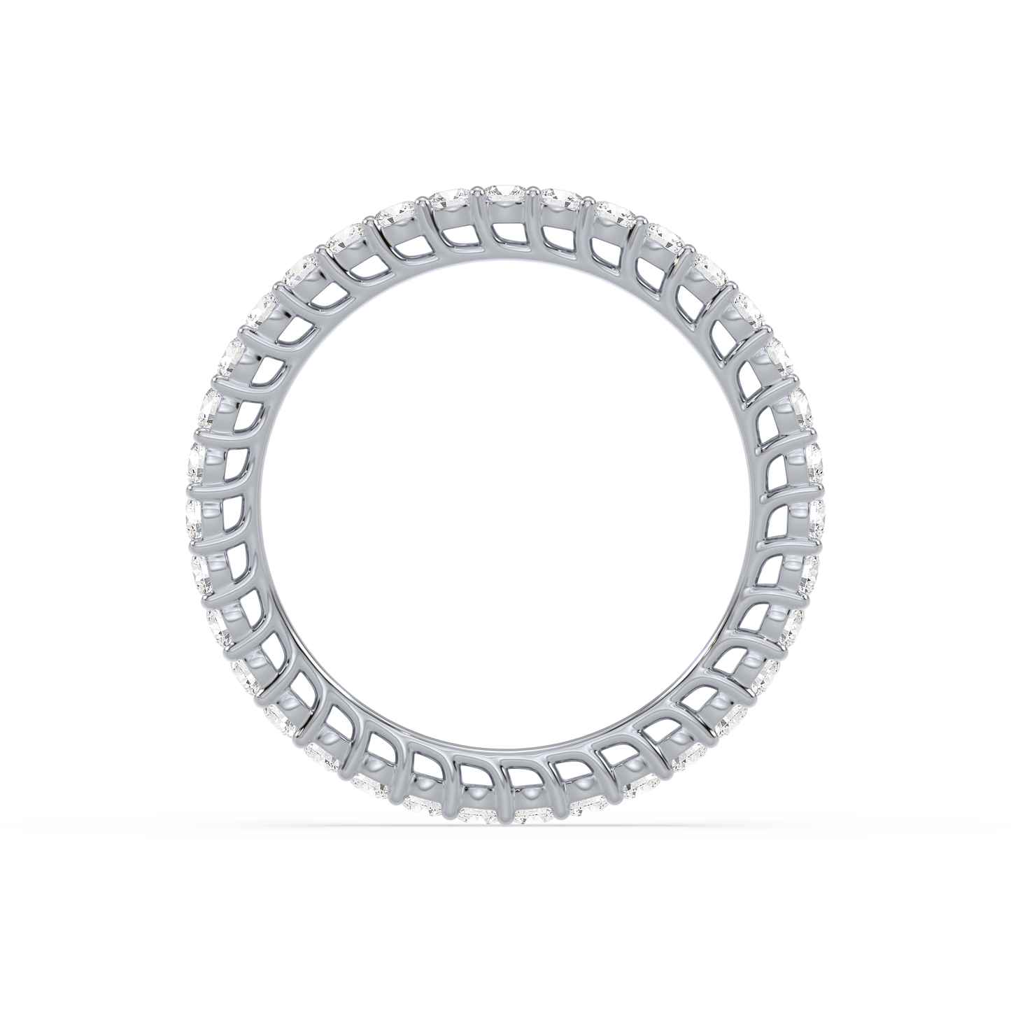 Classic Round Bar Set Eternity Ring
