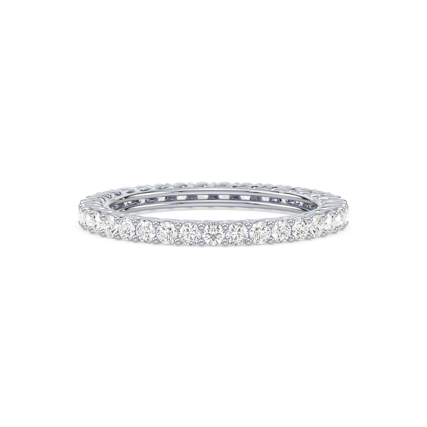 Classic Round Bar Set Eternity Ring
