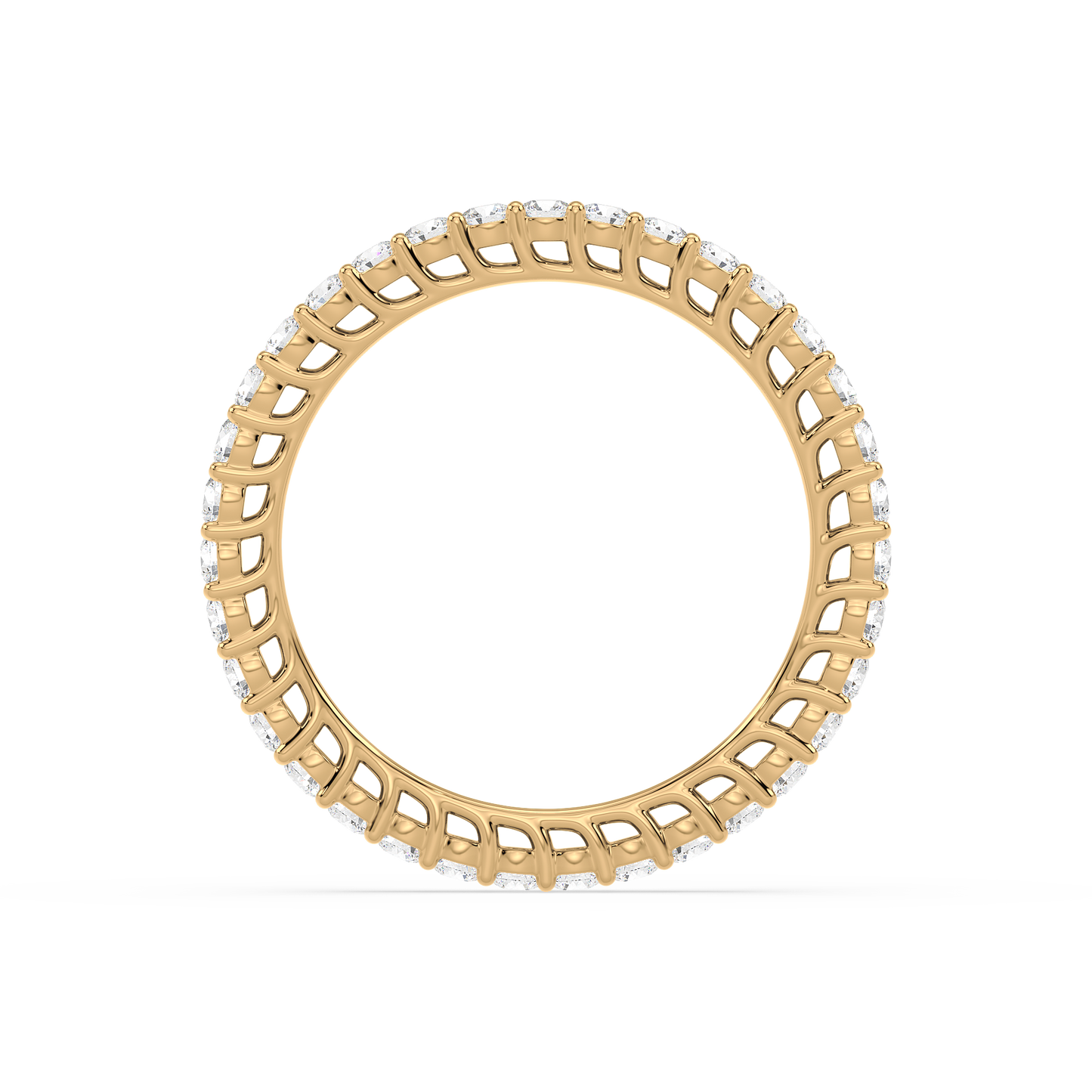 Classic Round Bar Set Eternity Ring