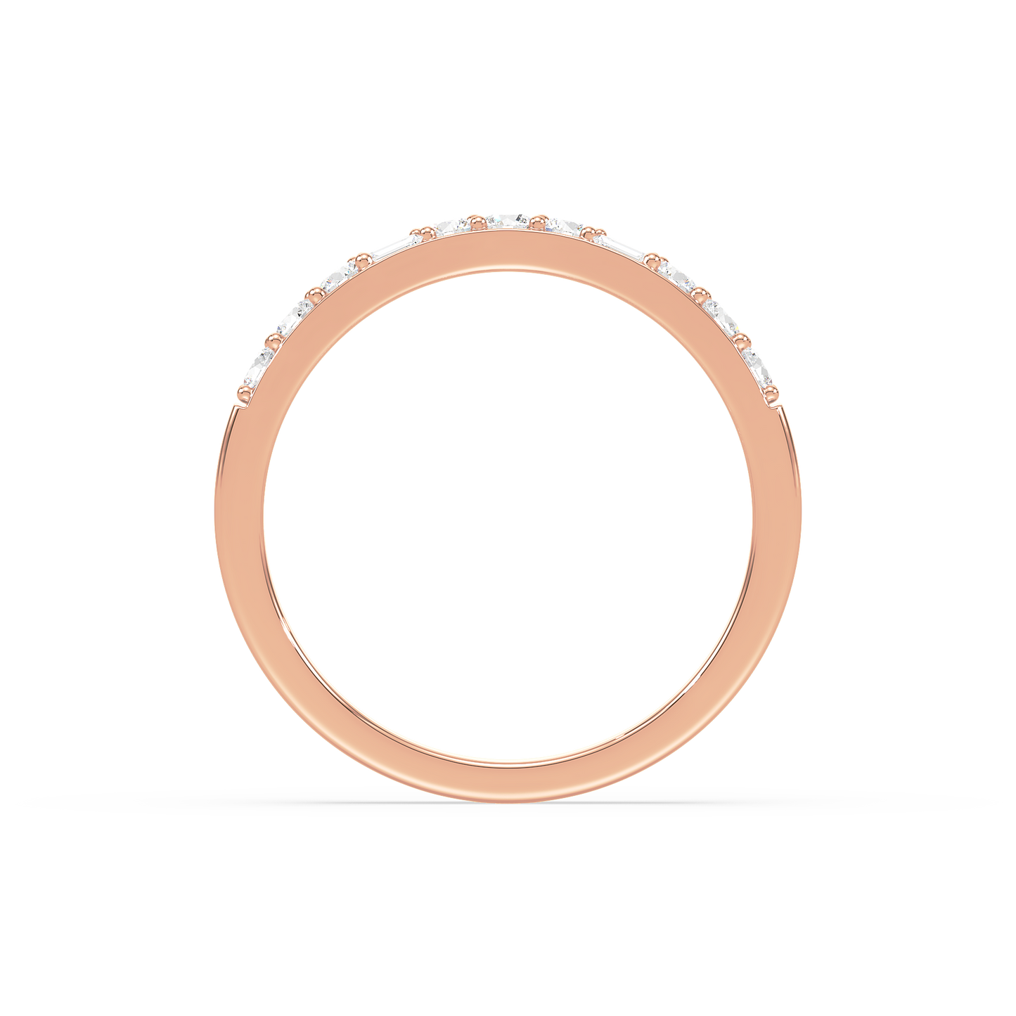 Chevron Half Eternity Band