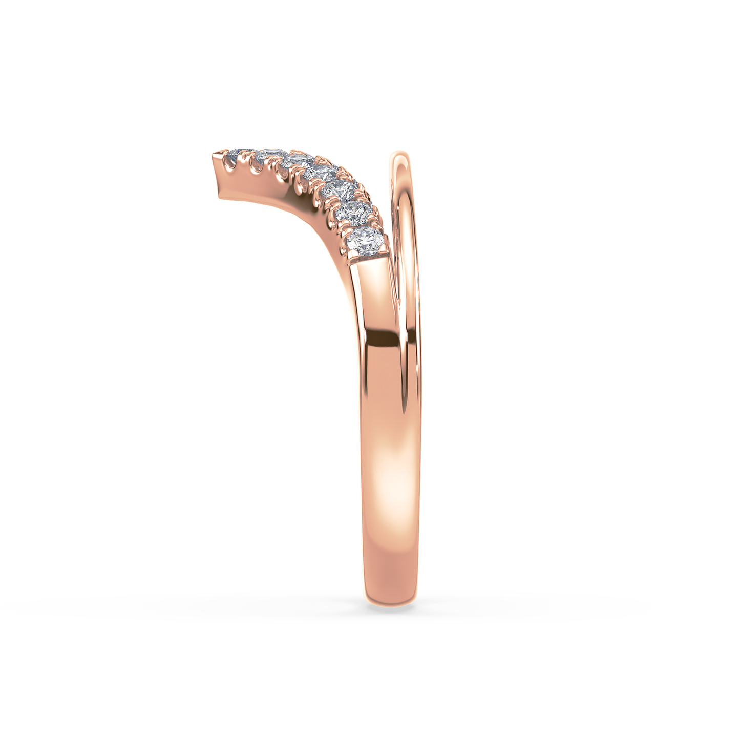 Vivid V Diamond Ring