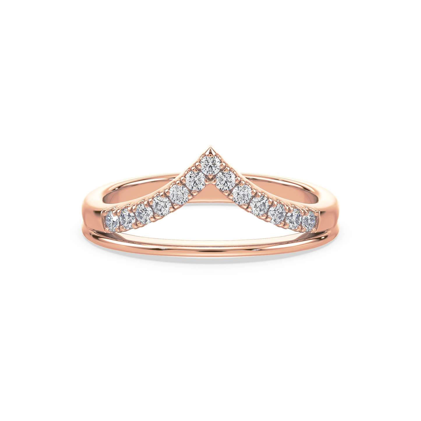 Vivid V Diamond Ring