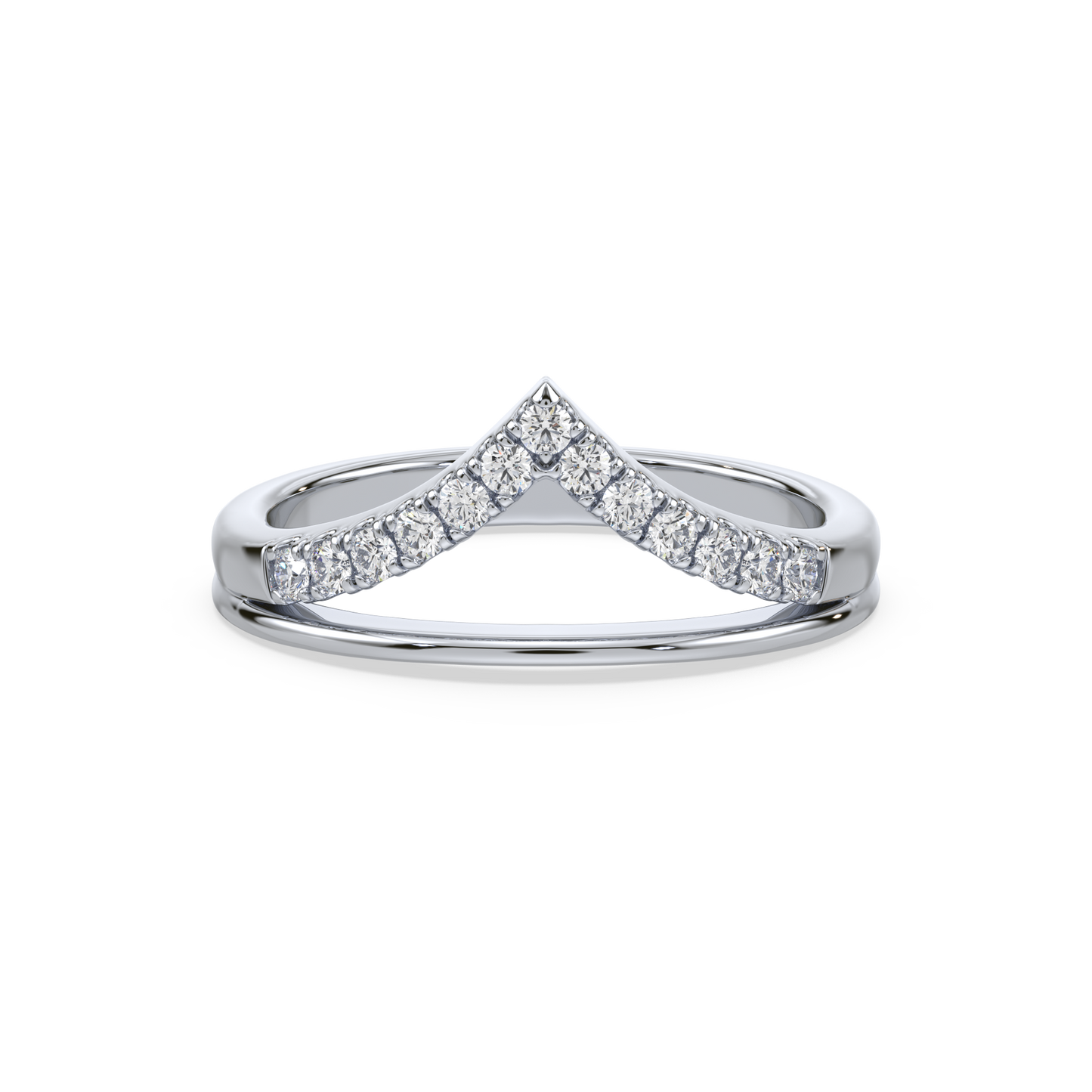 Vivid V Diamond Ring