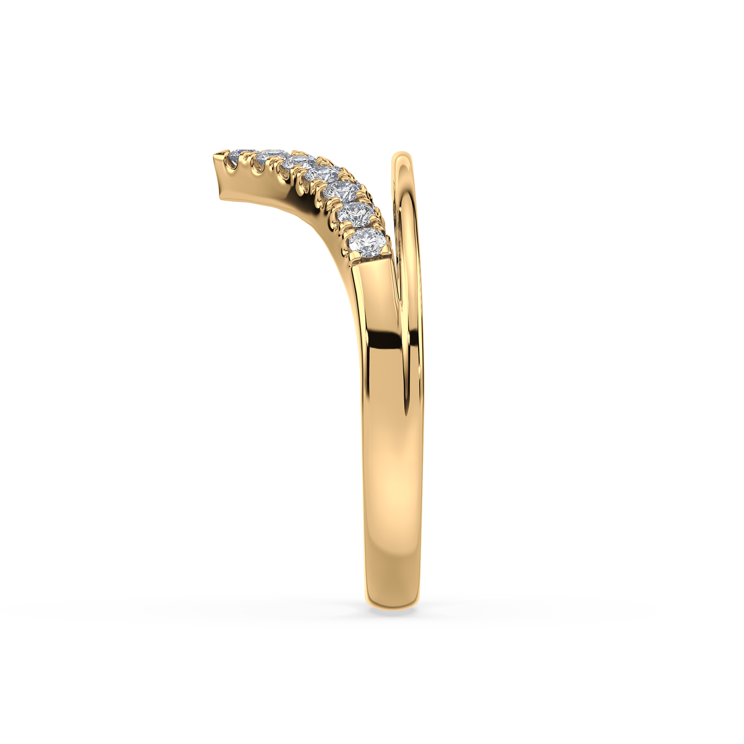 Vivid V Diamond Ring