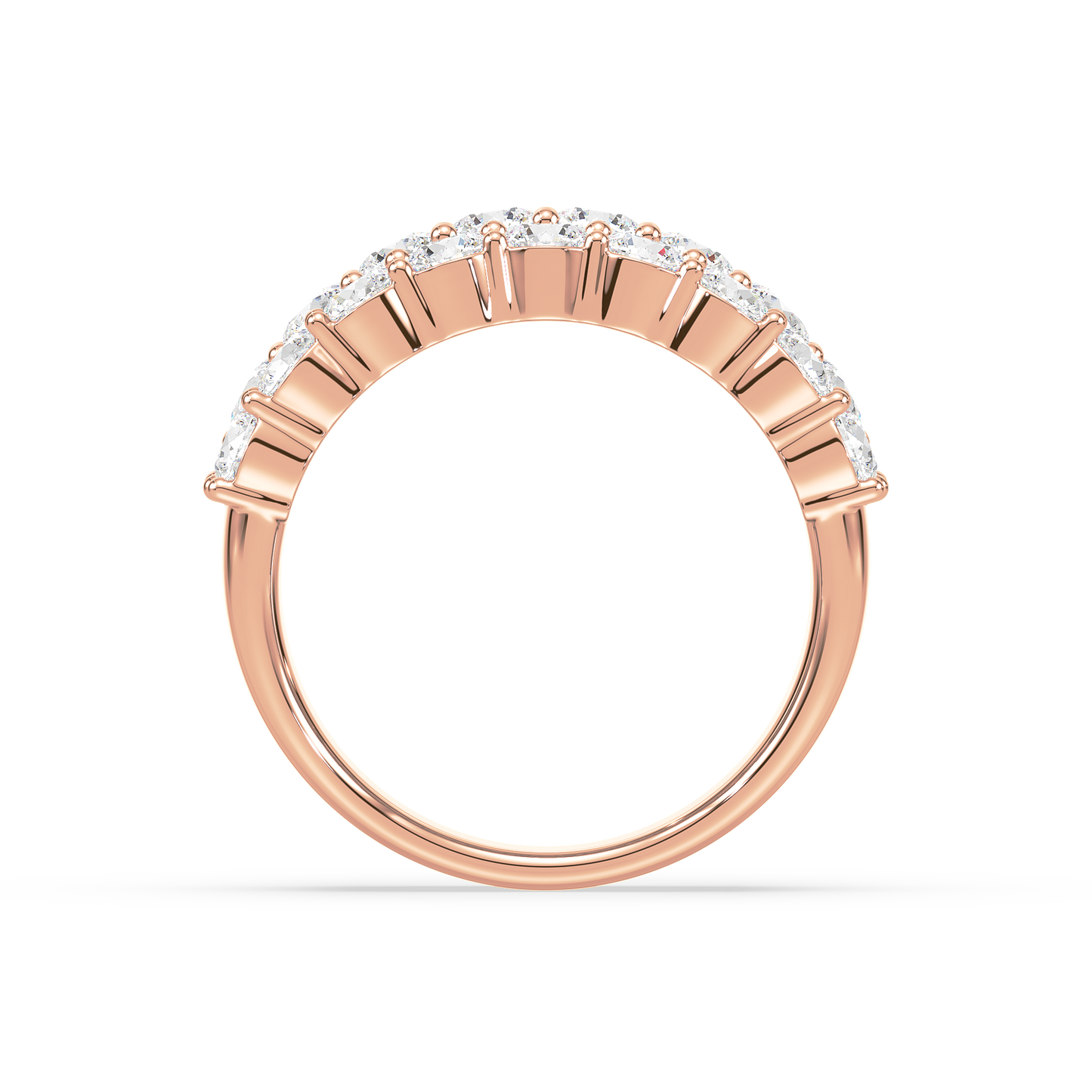 Majestic Round Trinity Prong Ring