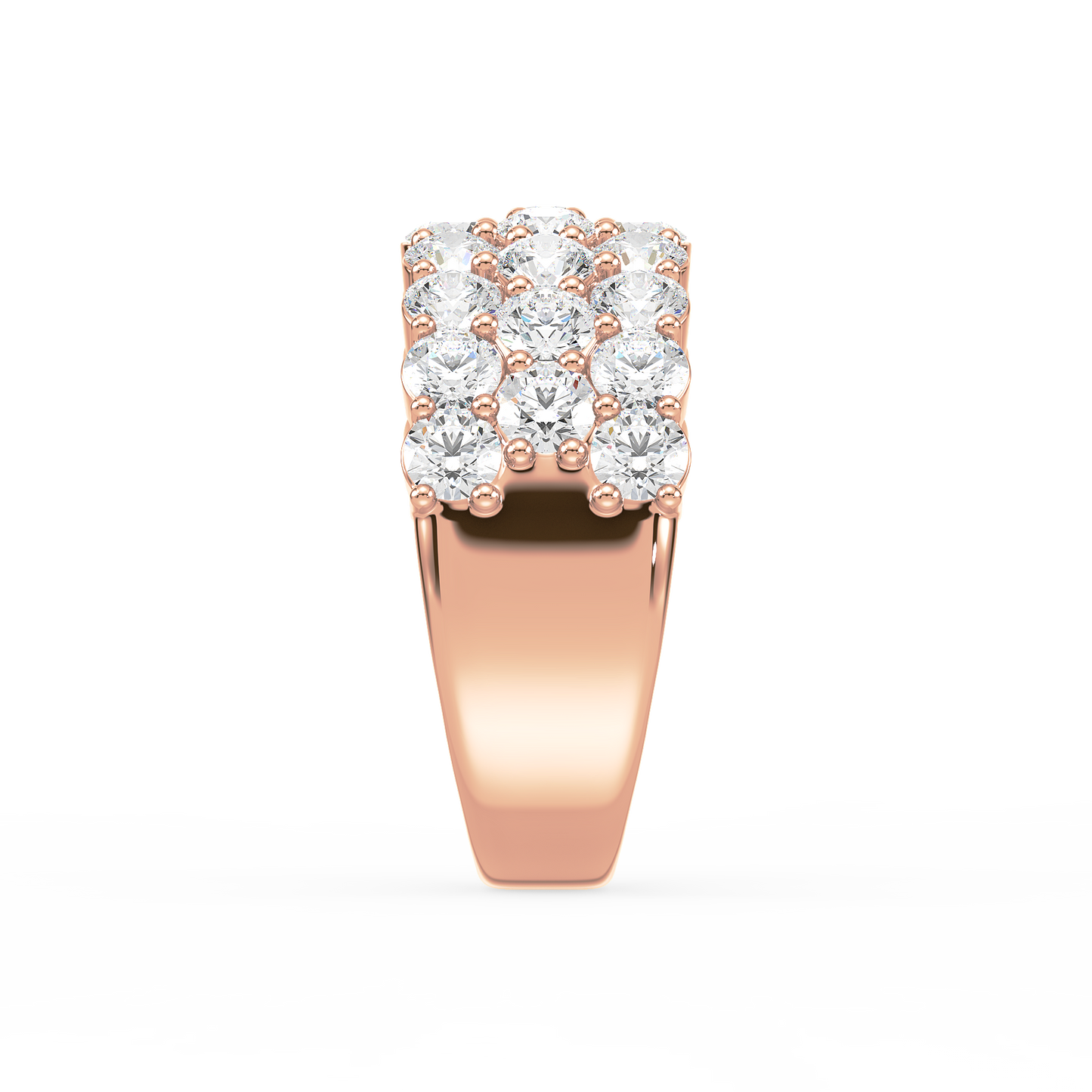 Majestic Round Trinity Prong Ring