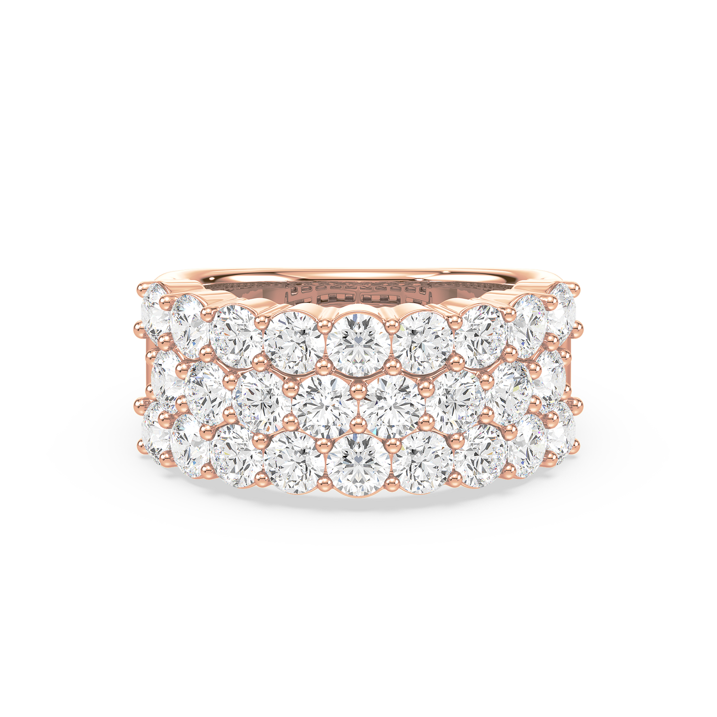 Majestic Round Trinity Prong Ring