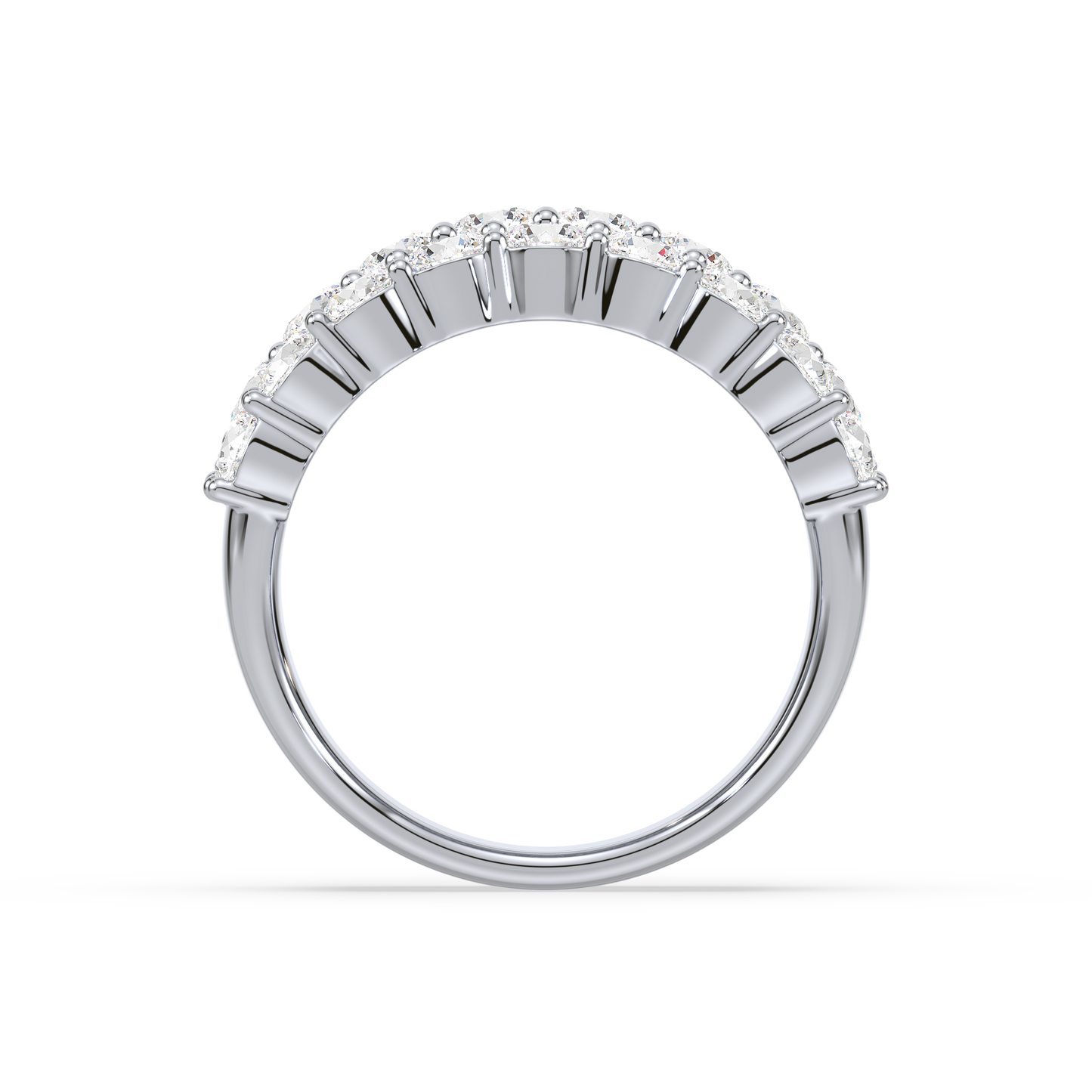 Majestic Round Trinity Prong Ring