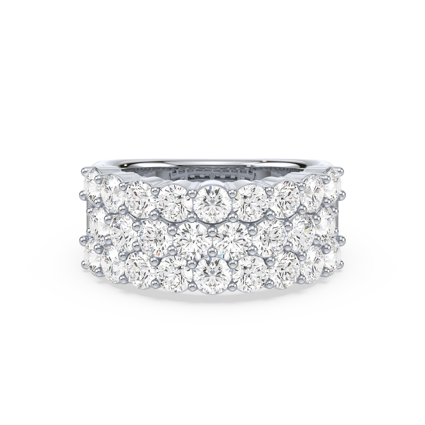 Majestic Round Trinity Prong Ring
