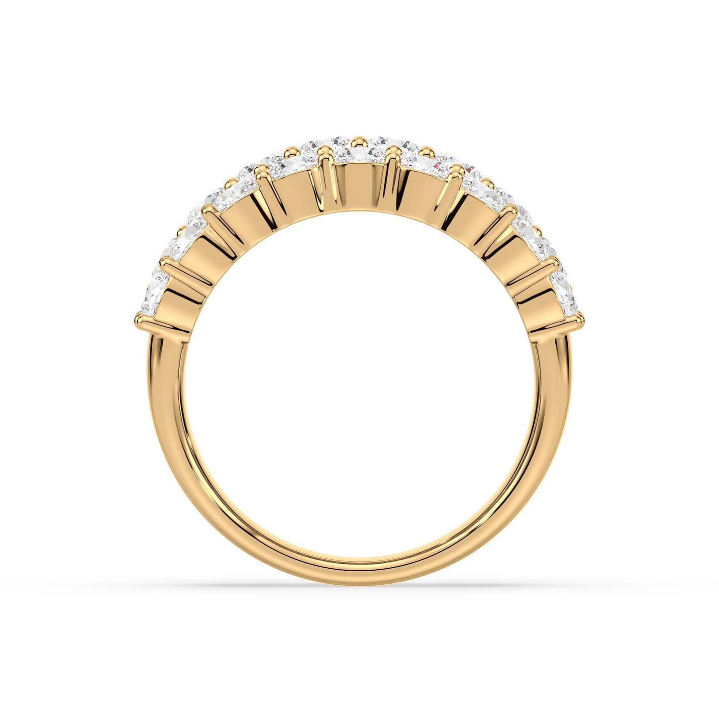 Majestic Round Trinity Prong Ring