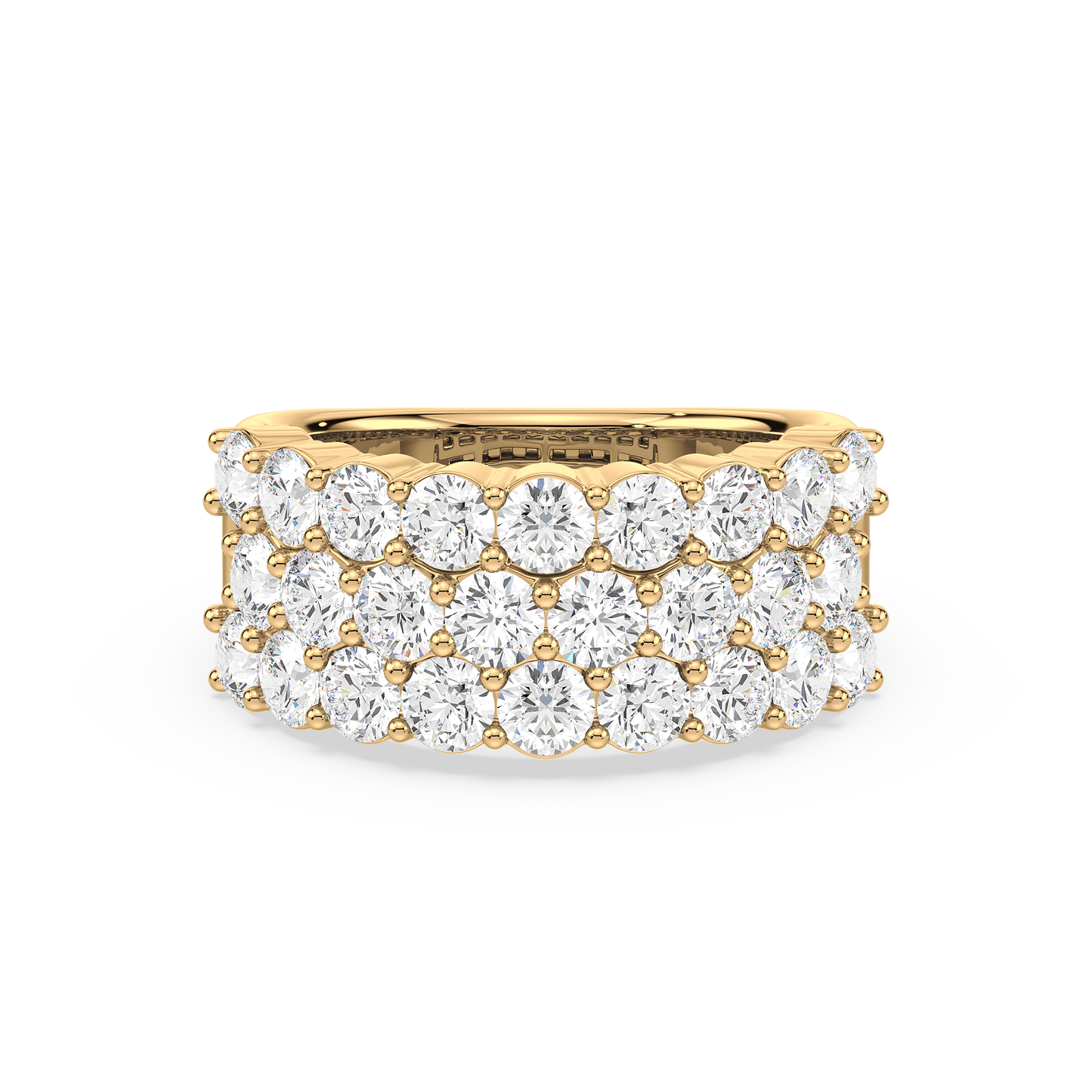 Majestic Round Trinity Prong Ring