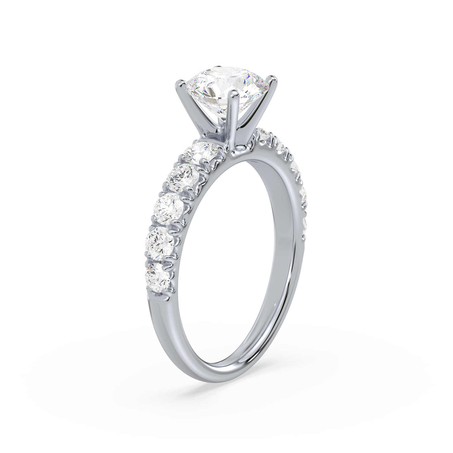 Classic Round Centre French Pavé Ring