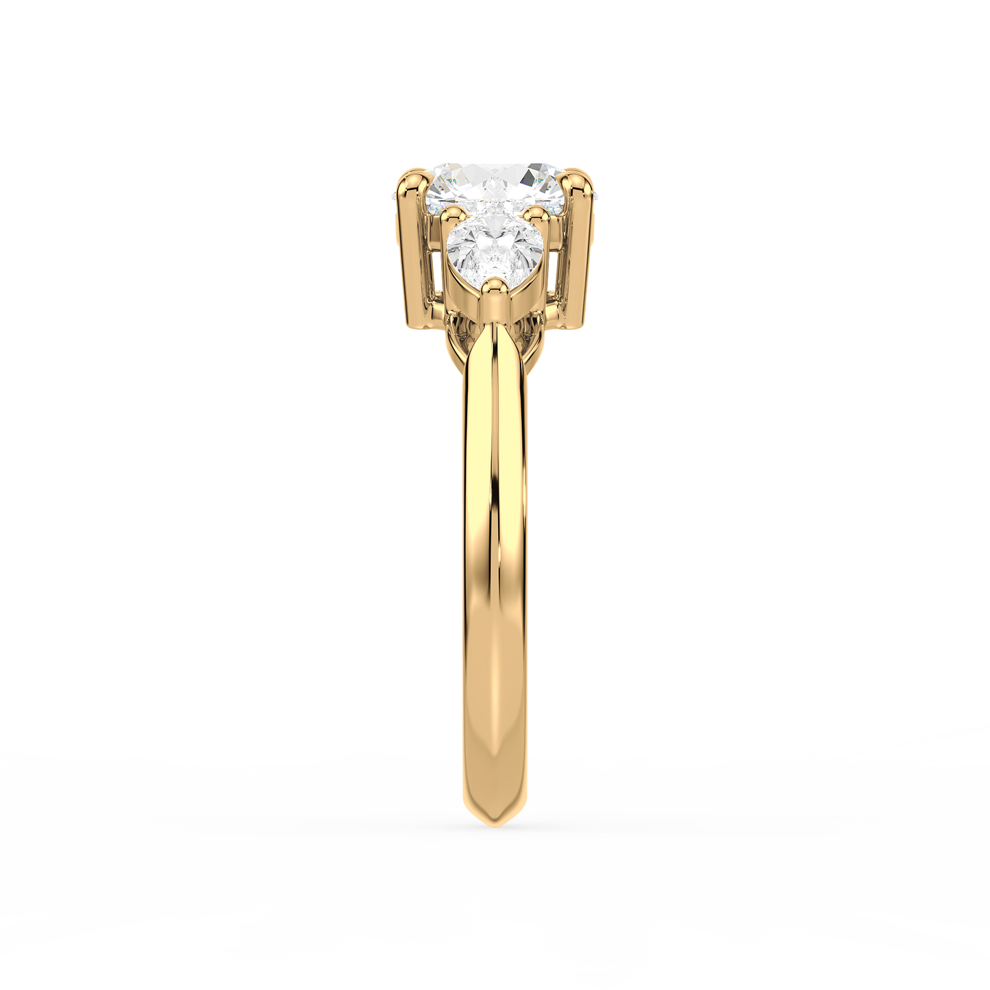 Round and Pear Harmony Ring