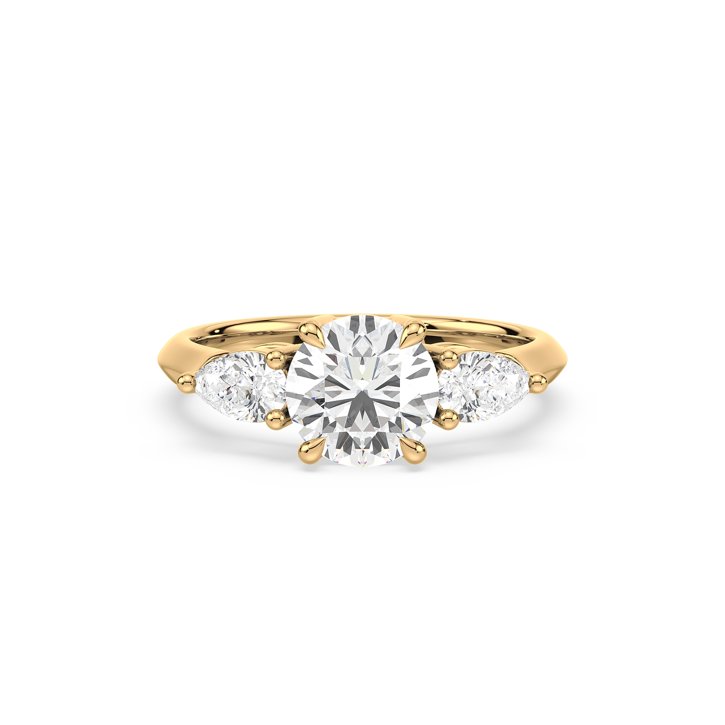 Round and Pear Harmony Ring