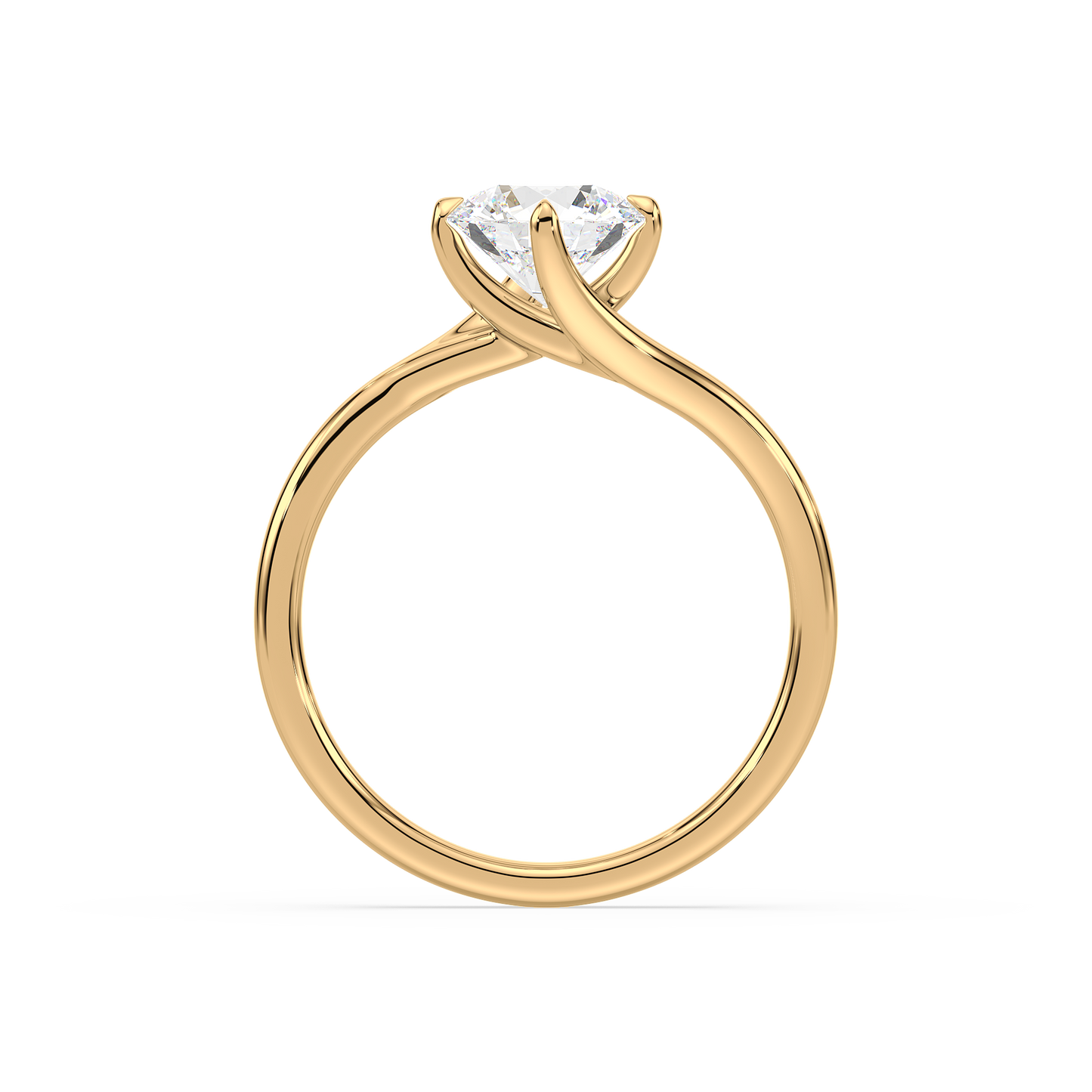Round Elegance Solitaire Ring