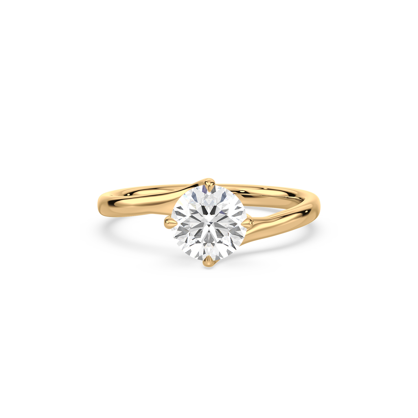 Round Elegance Solitaire Ring