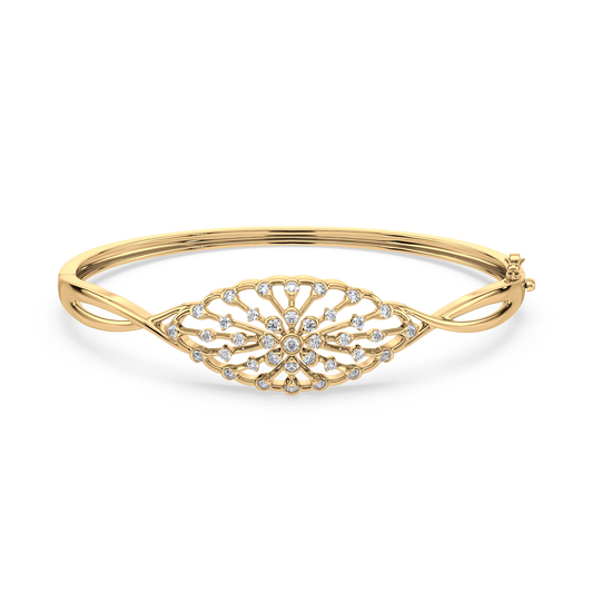 Infinity Twist Bezel Solitaire Bracelet